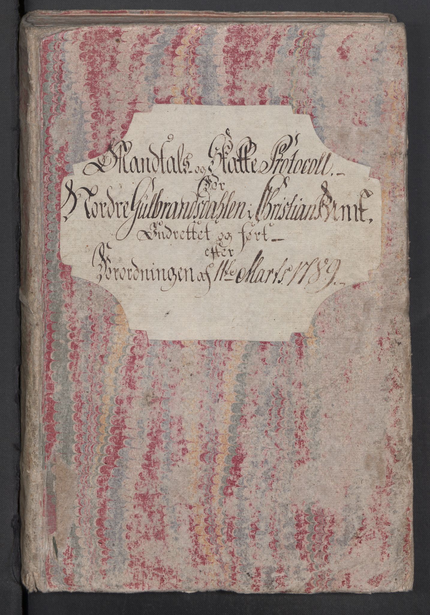 Rentekammeret inntil 1814, Reviderte regnskaper, Mindre regnskaper, RA/EA-4068/Rf/Rfe/L0010: Fosen fogderi, Gudbrandsdalen fogderi, 1789, p. 240