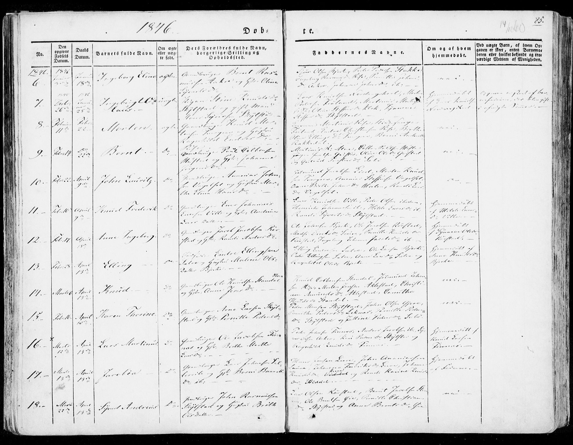 Ministerialprotokoller, klokkerbøker og fødselsregistre - Møre og Romsdal, AV/SAT-A-1454/515/L0208: Parish register (official) no. 515A04, 1830-1846, p. 85