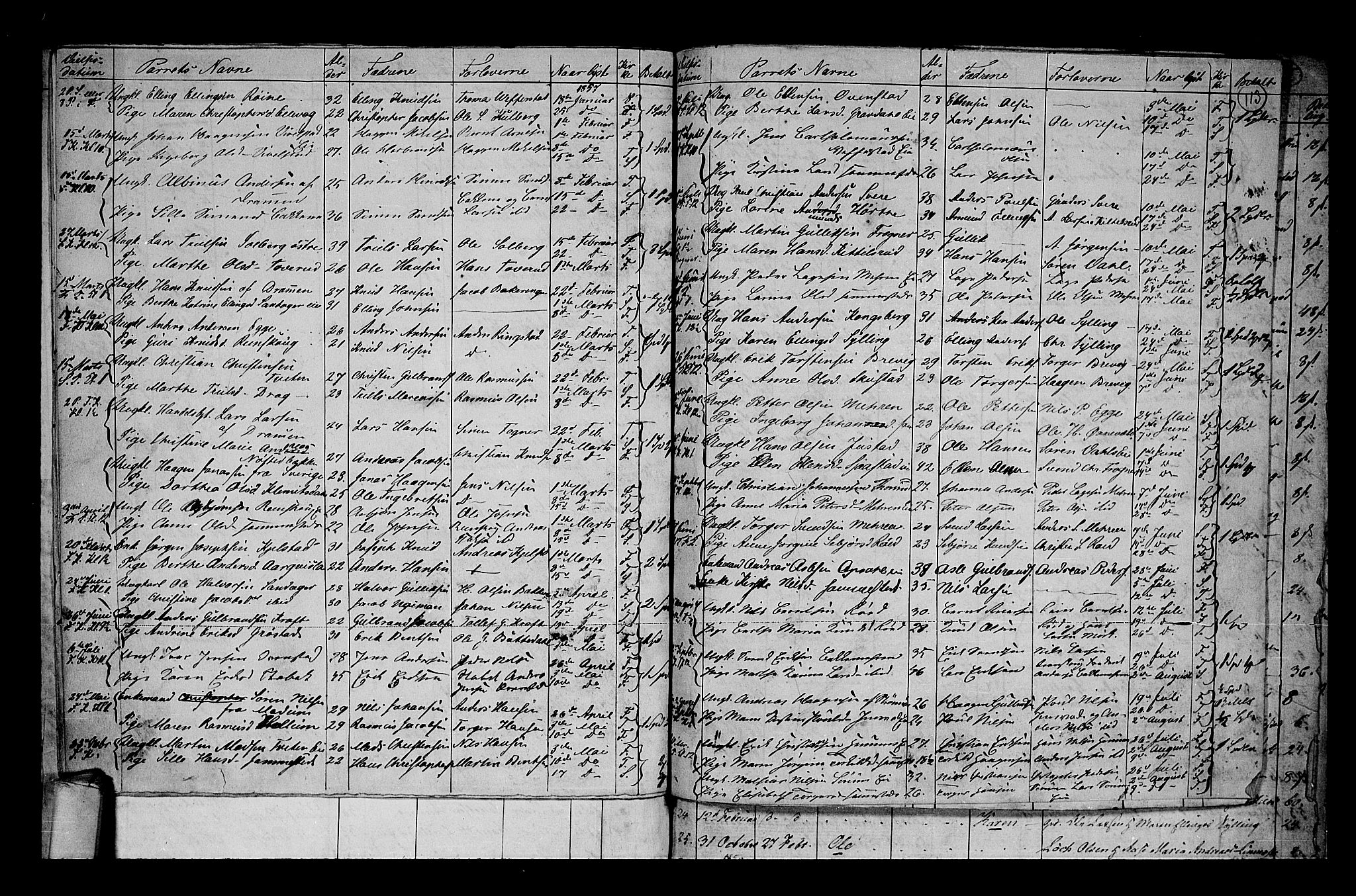 Lier kirkebøker, AV/SAKO-A-230/G/Ga/L0002: Parish register (copy) no. I 2, 1841-1862, p. 113