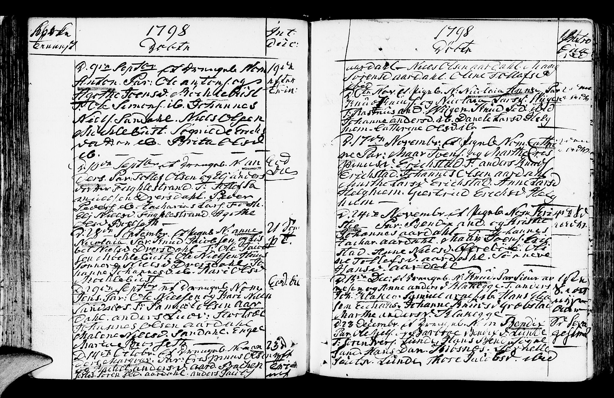 Jølster sokneprestembete, AV/SAB-A-80701/H/Haa/Haaa/L0006: Parish register (official) no. A 6, 1790-1821, p. 160-161