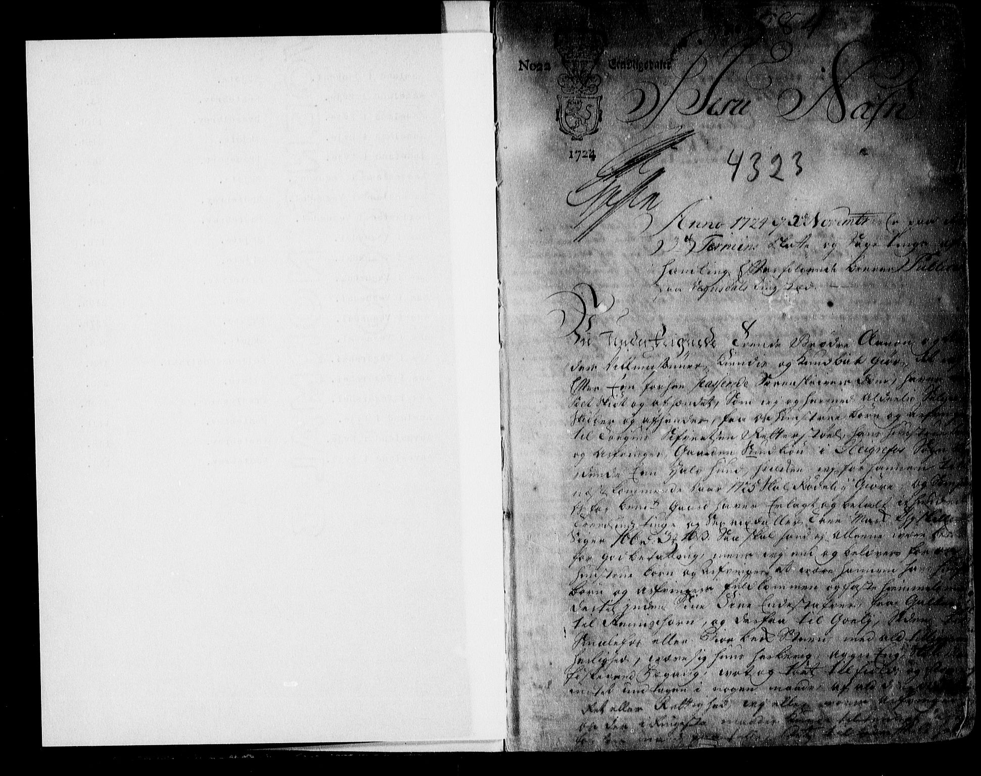 Østre Råbyggelag sorenskriveri, SAK/1221-0016/G/Gb/L0004: Mortgage book no. 1, 1724-1735, p. 1