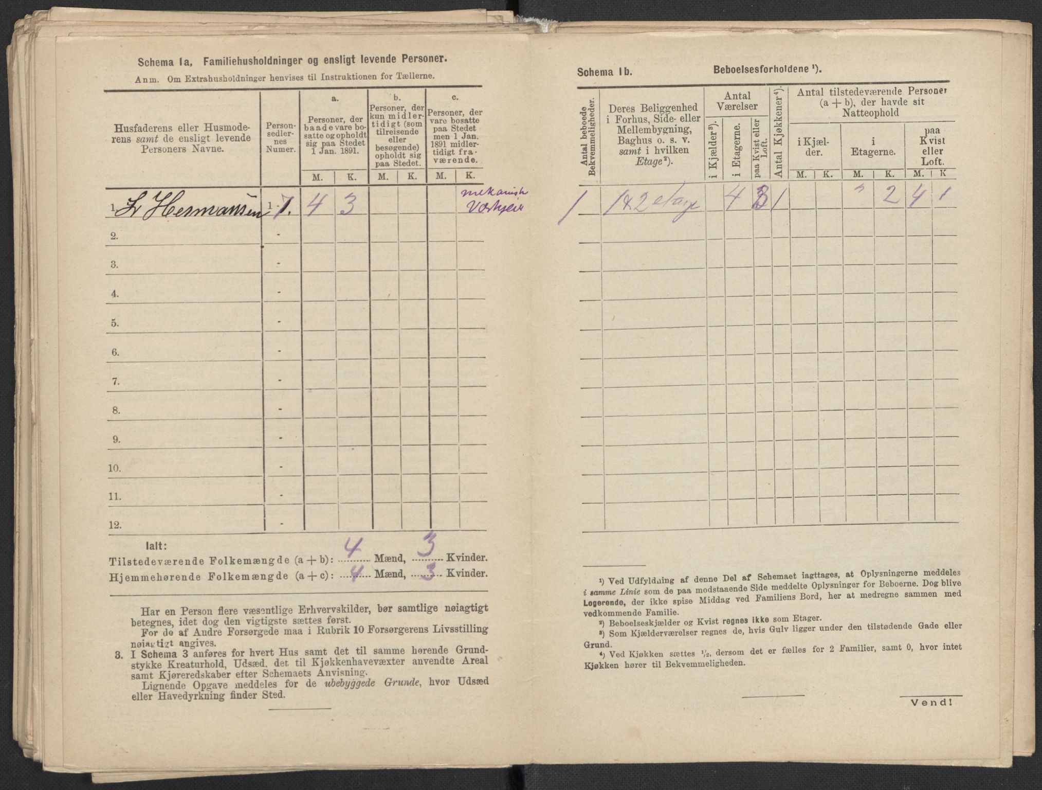 RA, 1891 Census for 1301 Bergen, 1891, p. 4814