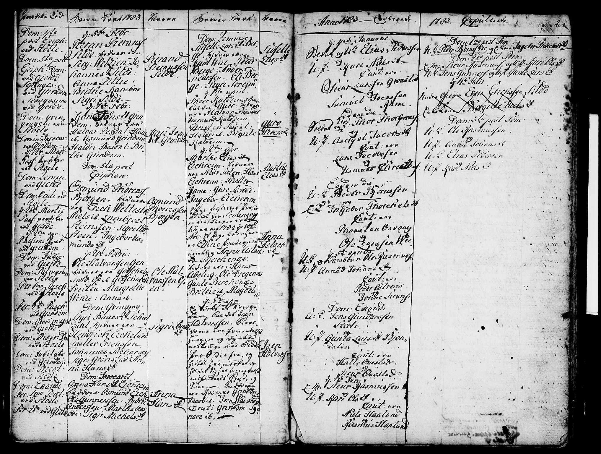 Etne sokneprestembete, AV/SAB-A-75001/H/Haa: Parish register (official) no. A 4, 1782-1807, p. 2