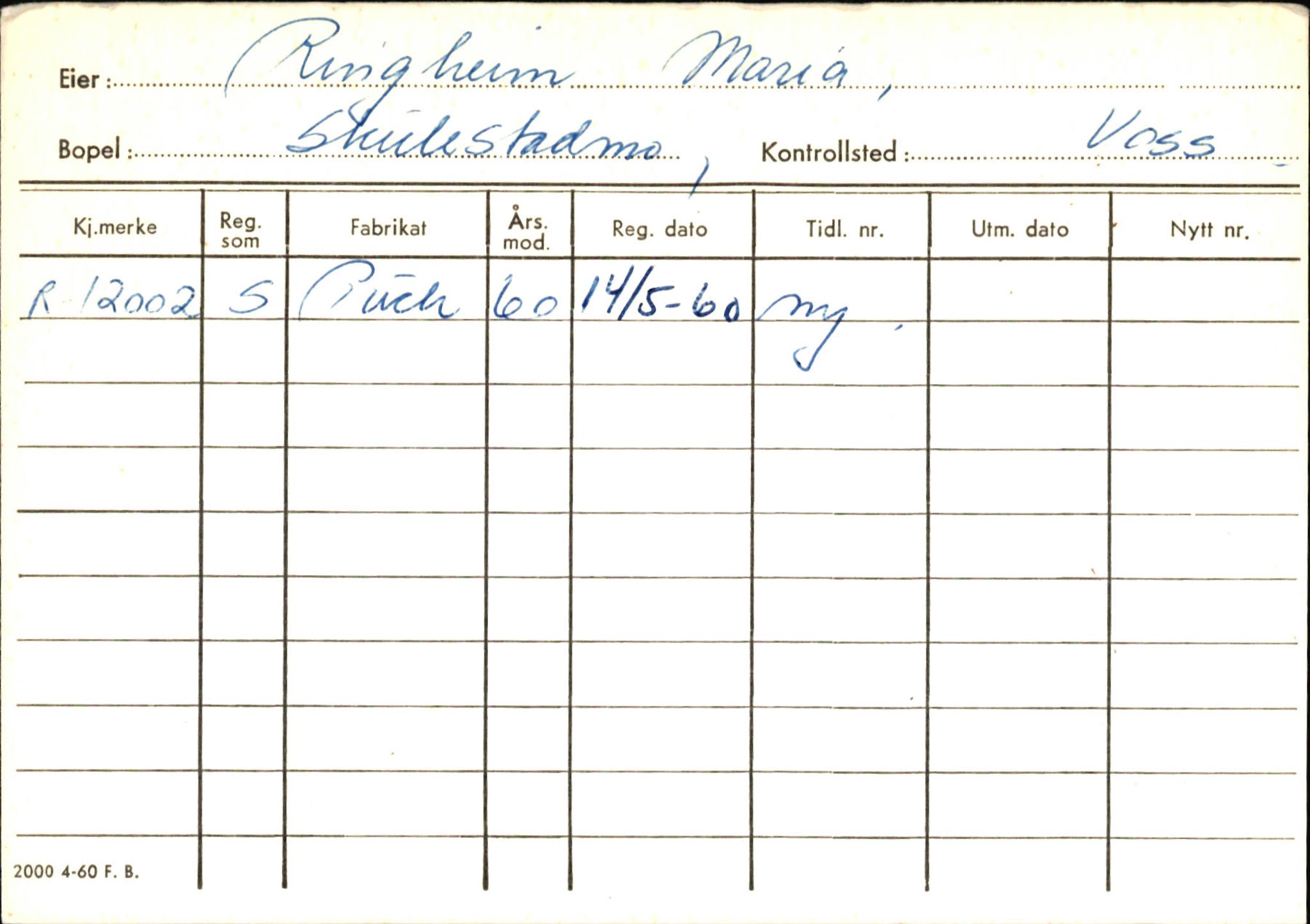 Statens vegvesen, Hordaland vegkontor, AV/SAB-A-5201/2/Ha/L0045: R-eierkort R, 1920-1971, p. 60