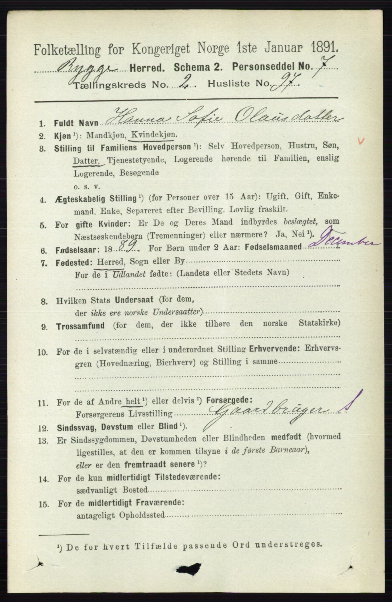 RA, 1891 census for 0136 Rygge, 1891, p. 1573