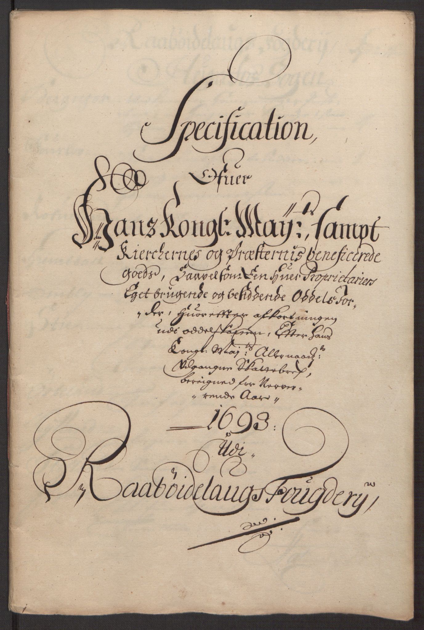 Rentekammeret inntil 1814, Reviderte regnskaper, Fogderegnskap, RA/EA-4092/R40/L2444: Fogderegnskap Råbyggelag, 1693-1696, p. 55