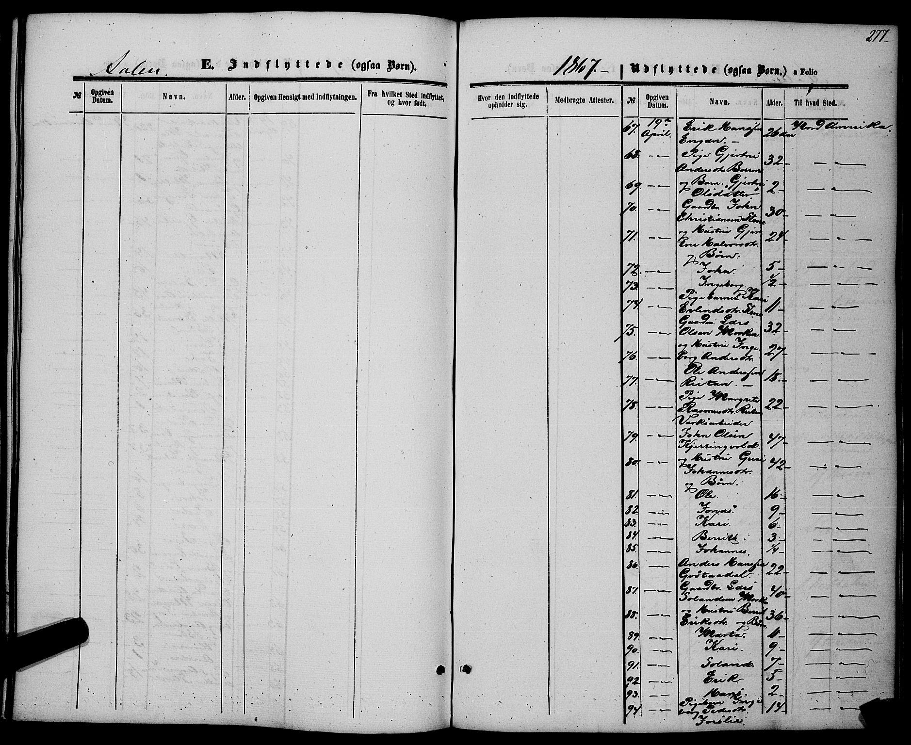 Ministerialprotokoller, klokkerbøker og fødselsregistre - Sør-Trøndelag, AV/SAT-A-1456/685/L0968: Parish register (official) no. 685A07 /3, 1860-1869, p. 277