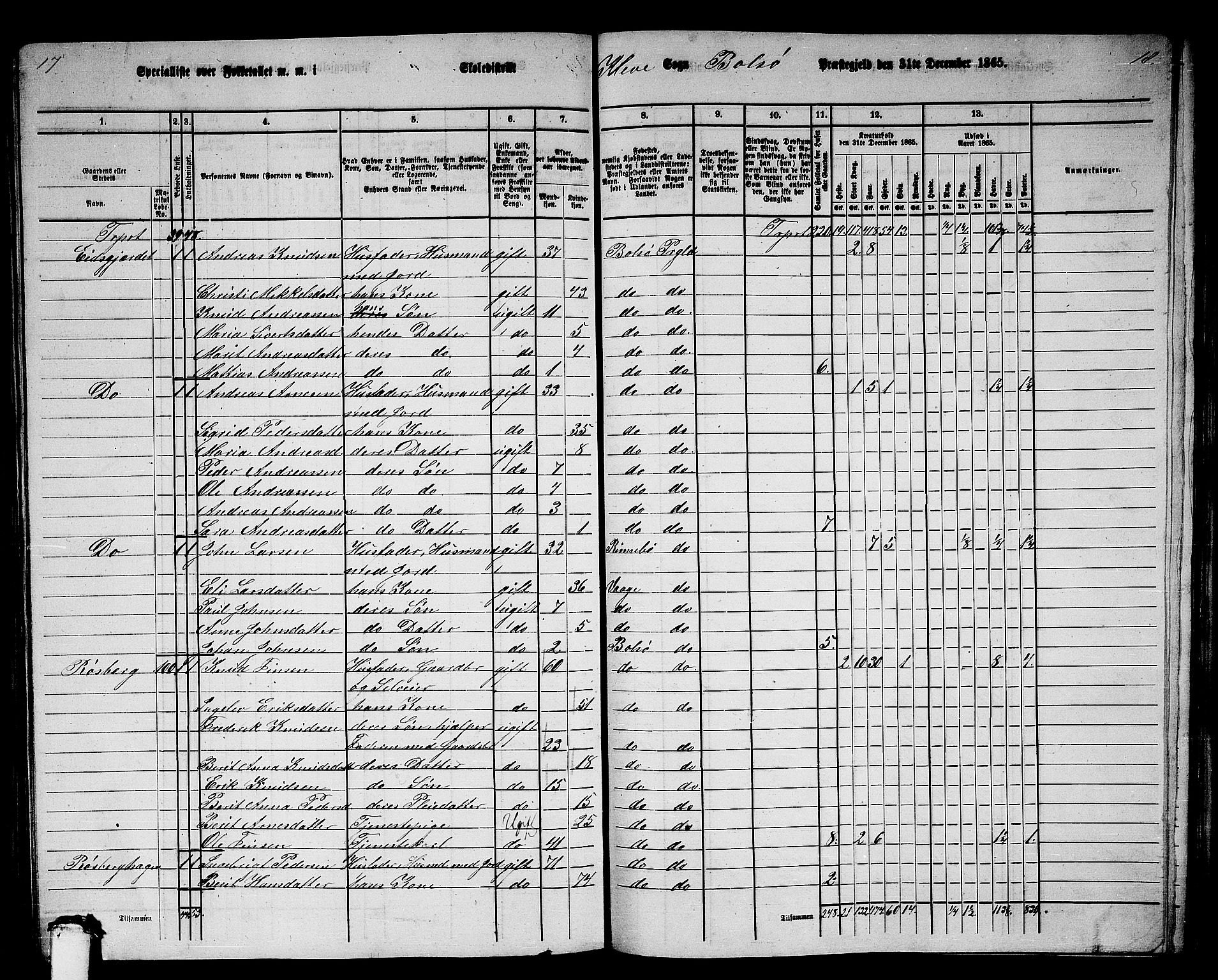 RA, 1865 census for Bolsøy, 1865, p. 93