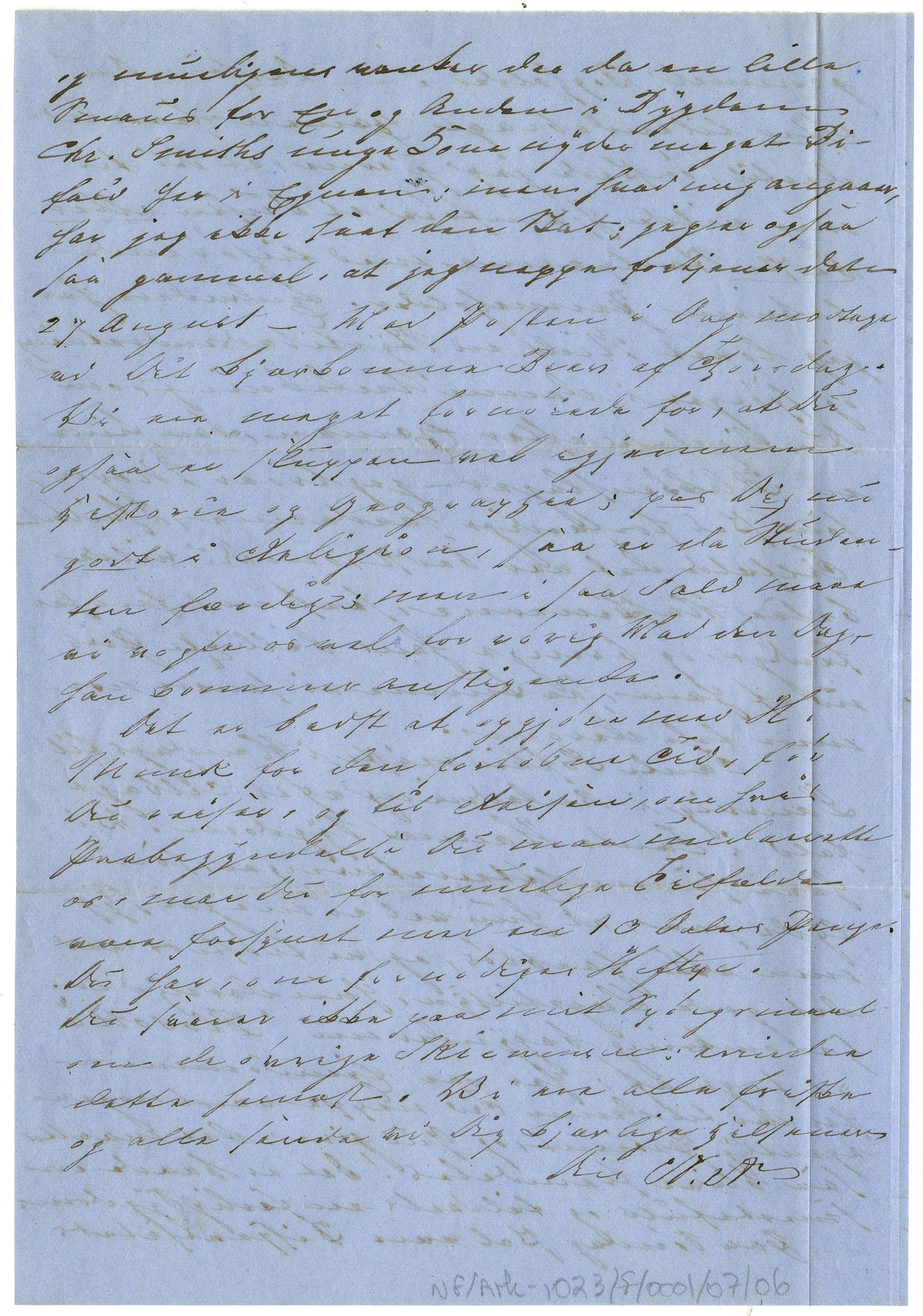 Diderik Maria Aalls brevsamling, NF/Ark-1023/F/L0001: D.M. Aalls brevsamling. A - B, 1738-1889, p. 42