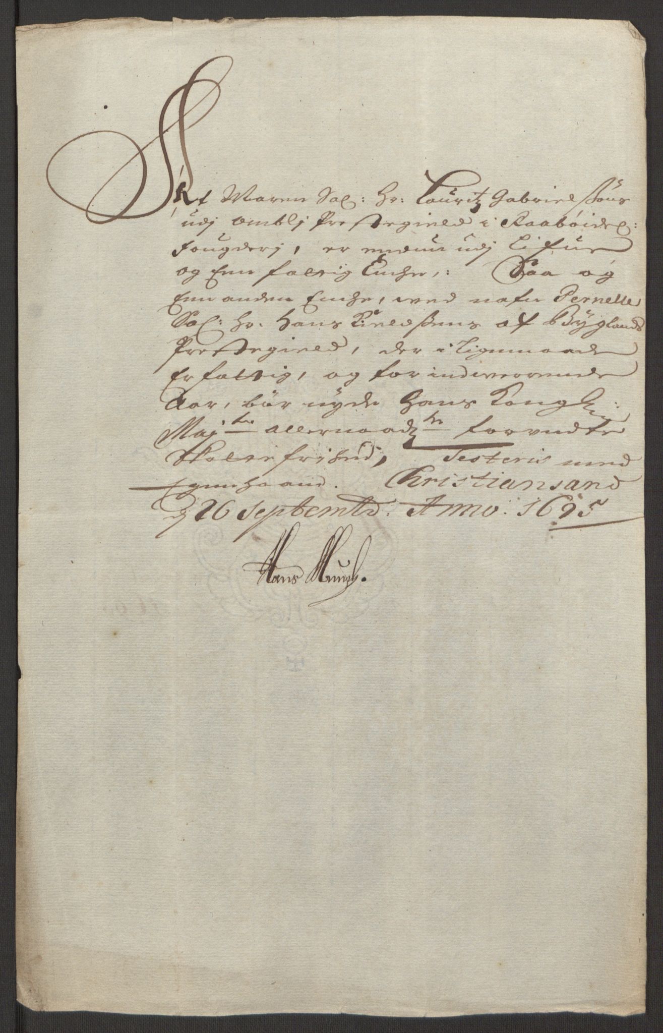 Rentekammeret inntil 1814, Reviderte regnskaper, Fogderegnskap, RA/EA-4092/R40/L2444: Fogderegnskap Råbyggelag, 1693-1696, p. 249