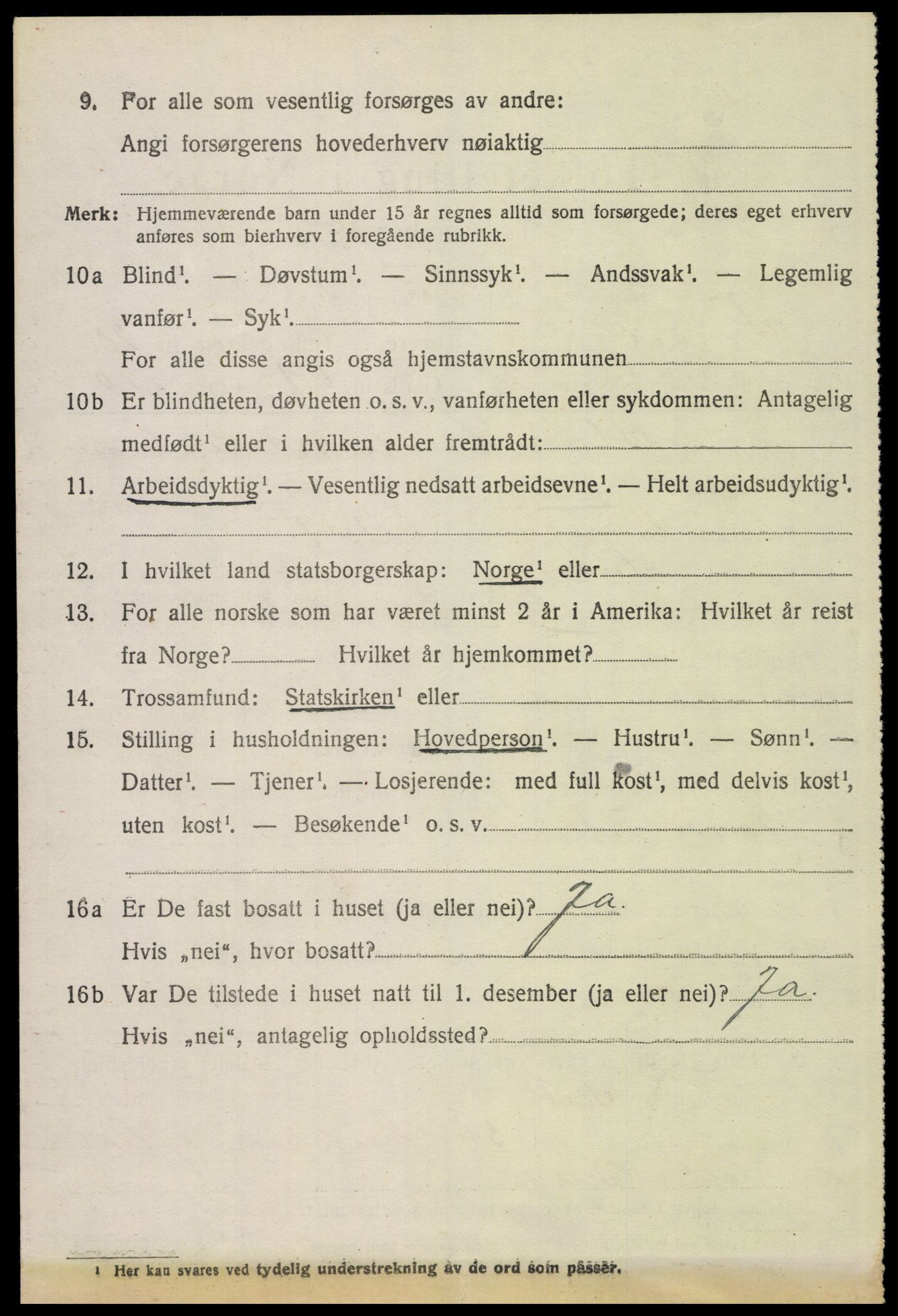 SAH, 1920 census for Trysil, 1920, p. 13024