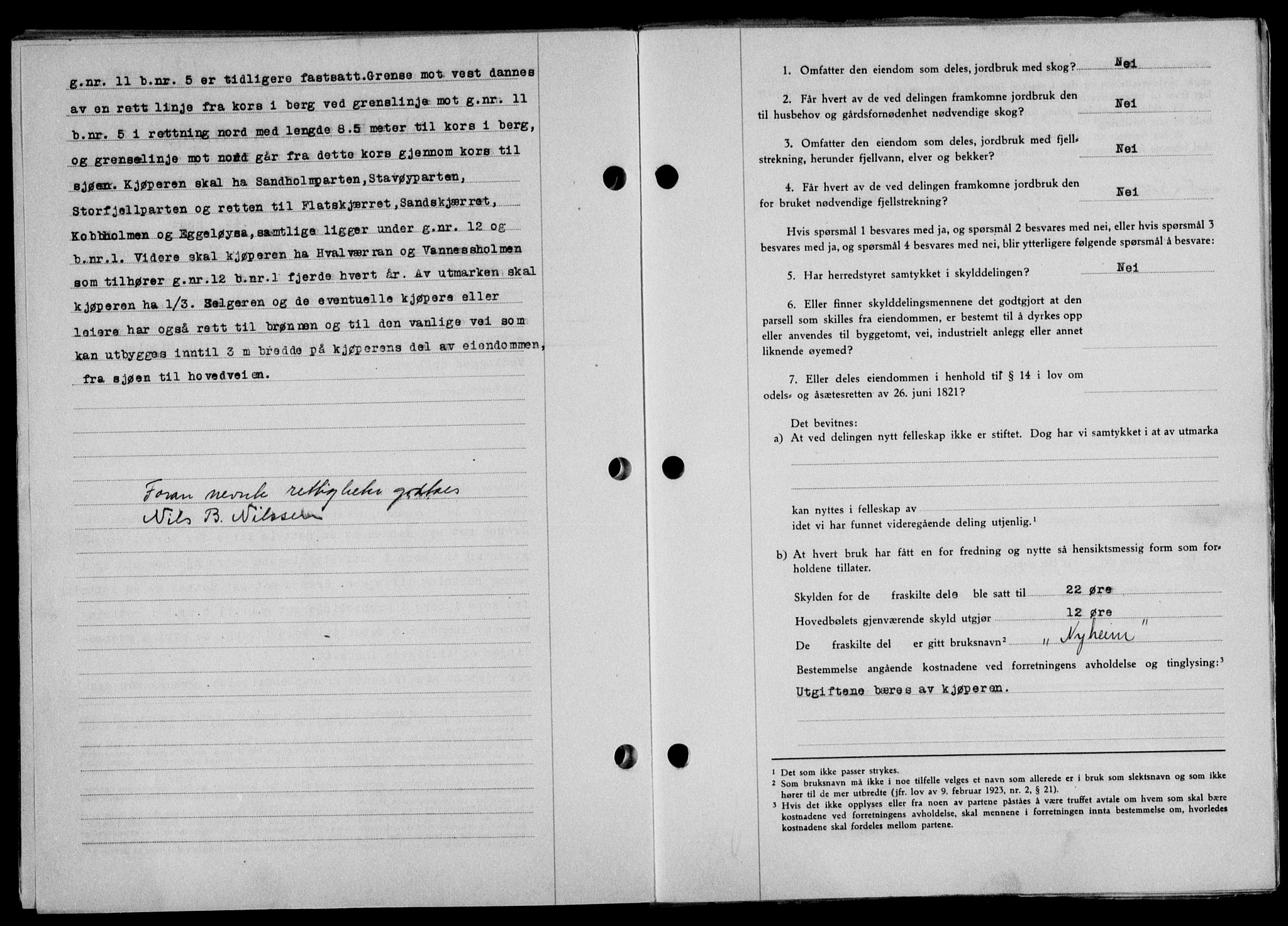 Lofoten sorenskriveri, SAT/A-0017/1/2/2C/L0014a: Mortgage book no. 14a, 1946-1946, Diary no: : 1471/1946