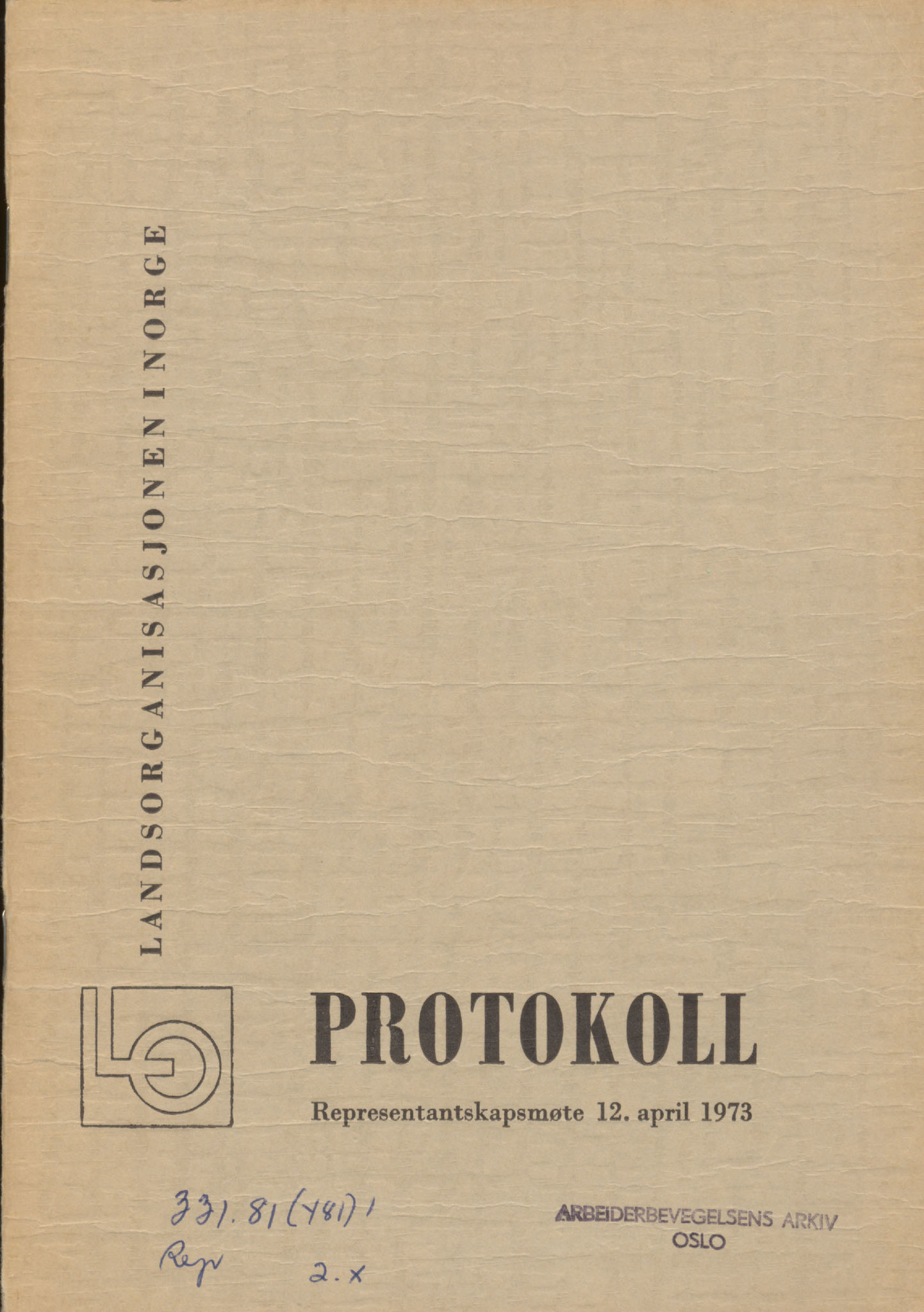 Landsorganisasjonen i Norge, AAB/ARK-1579, 1953-1977, p. 921