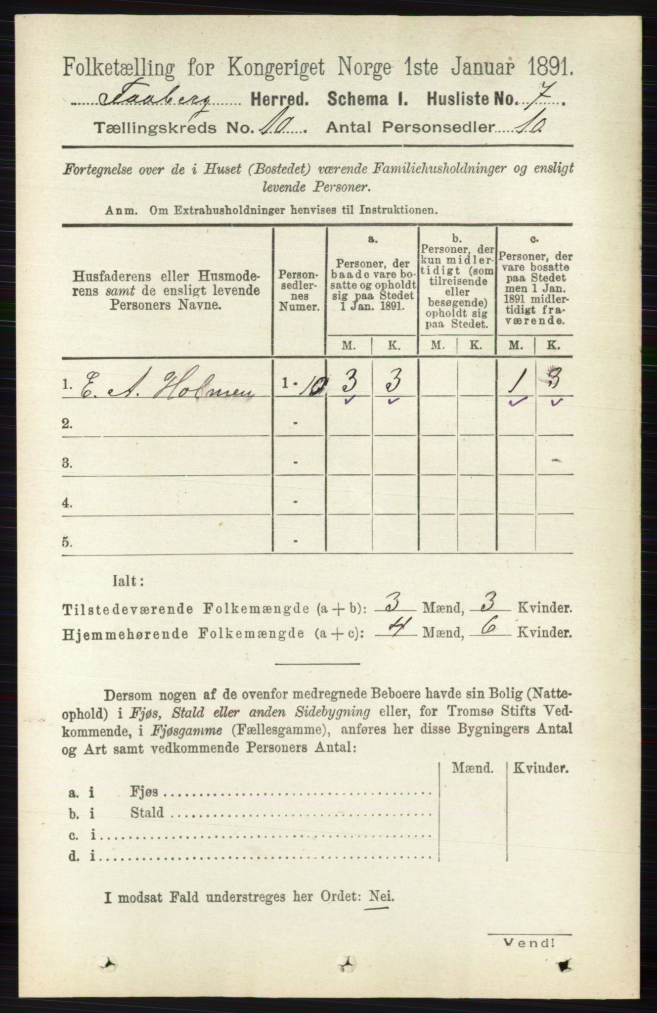 RA, 1891 census for 0524 Fåberg, 1891, p. 4045