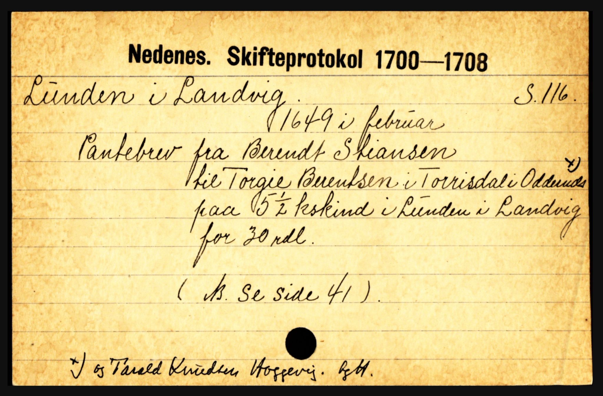 Nedenes sorenskriveri før 1824, AV/SAK-1221-0007/H, p. 18529