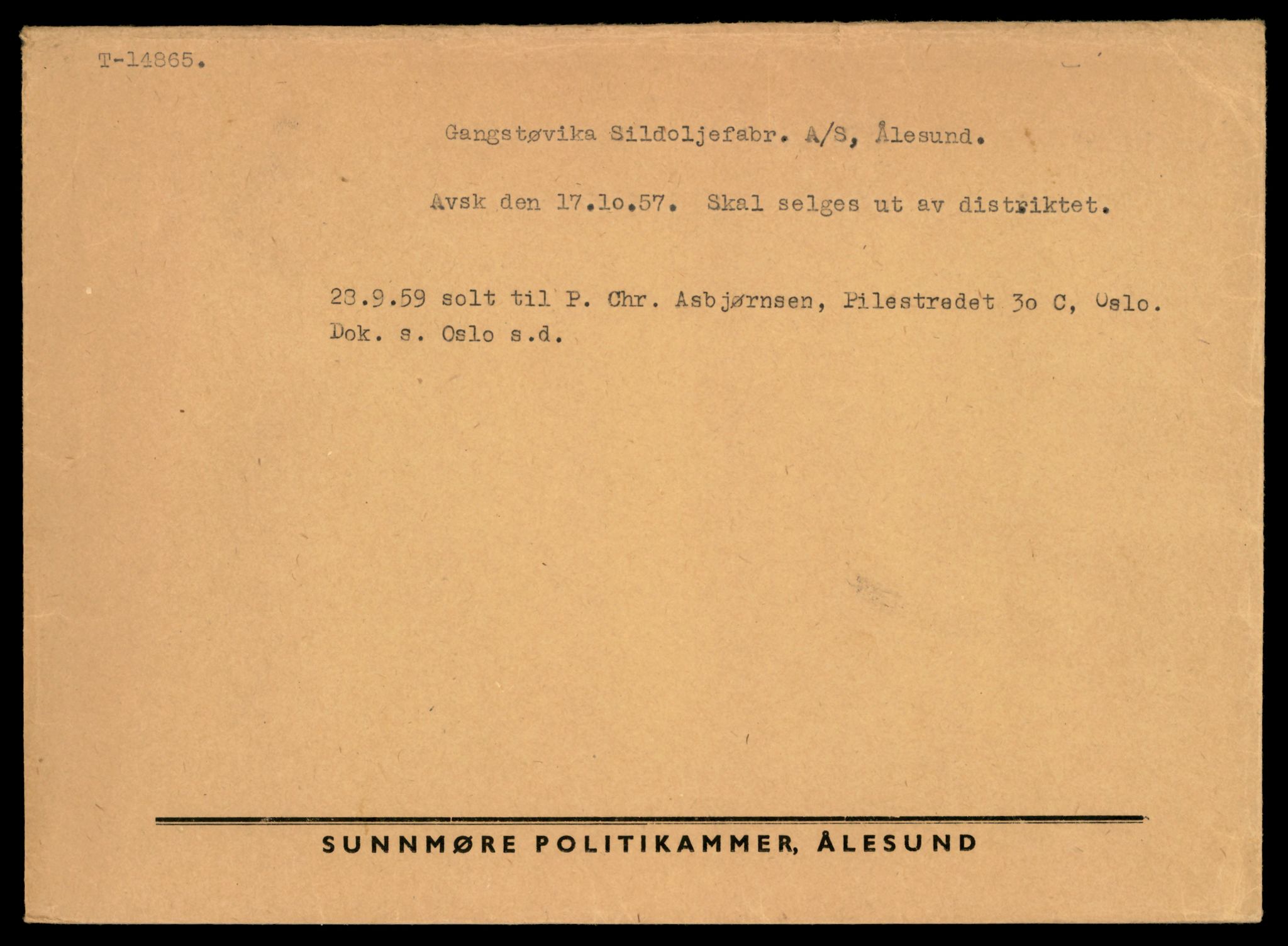 Møre og Romsdal vegkontor - Ålesund trafikkstasjon, AV/SAT-A-4099/F/Fe/L0049: Registreringskort for kjøretøy T 14864 - T 18613, 1927-1998, p. 45