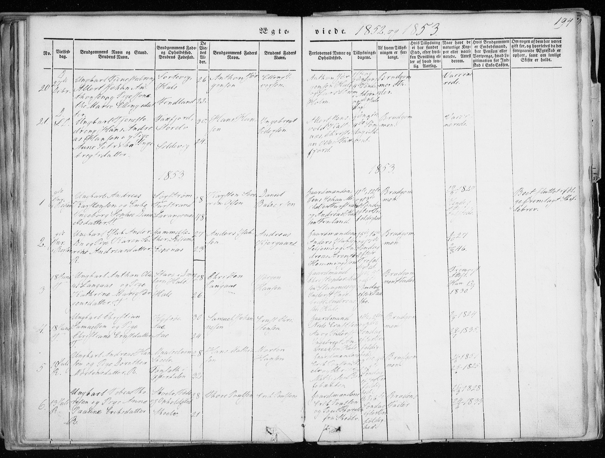 Tranøy sokneprestkontor, SATØ/S-1313/I/Ia/Iaa/L0006kirke: Parish register (official) no. 6, 1844-1855, p. 194