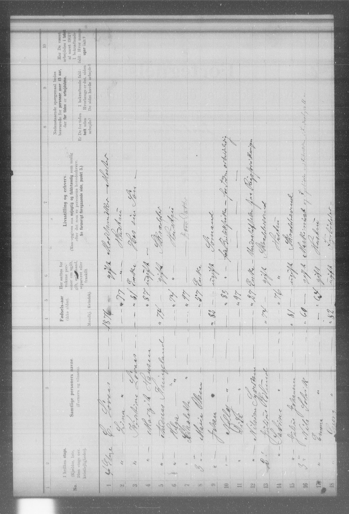 OBA, Municipal Census 1902 for Kristiania, 1902, p. 9036