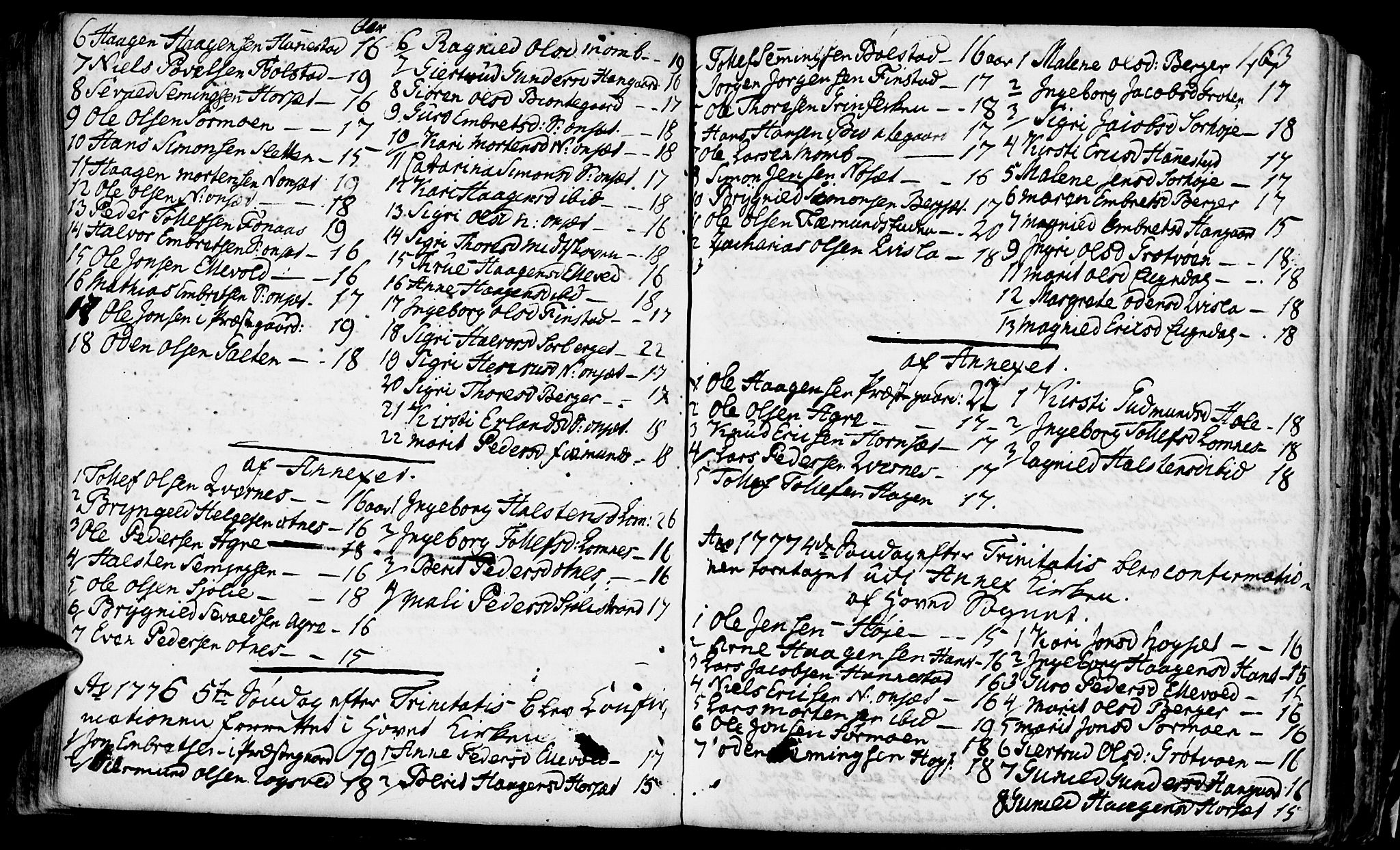 Rendalen prestekontor, AV/SAH-PREST-054/H/Ha/Haa/L0001: Parish register (official) no. 1, 1733-1787, p. 163
