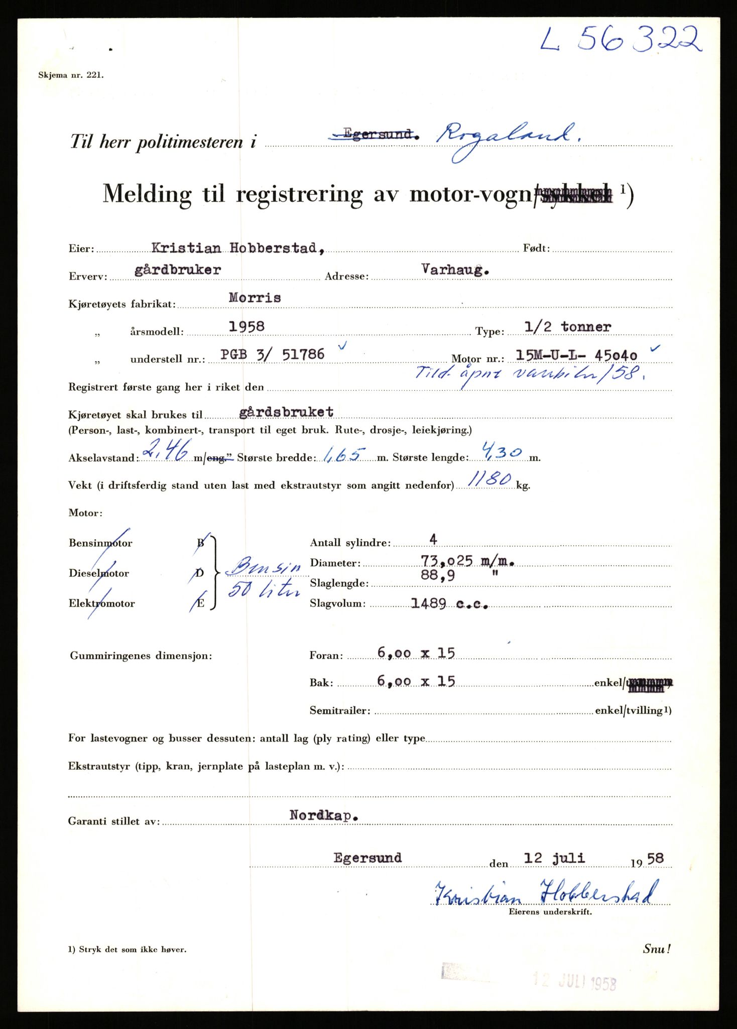 Stavanger trafikkstasjon, AV/SAST-A-101942/0/F/L0055: L-55700 - L-56499, 1930-1971, p. 1485