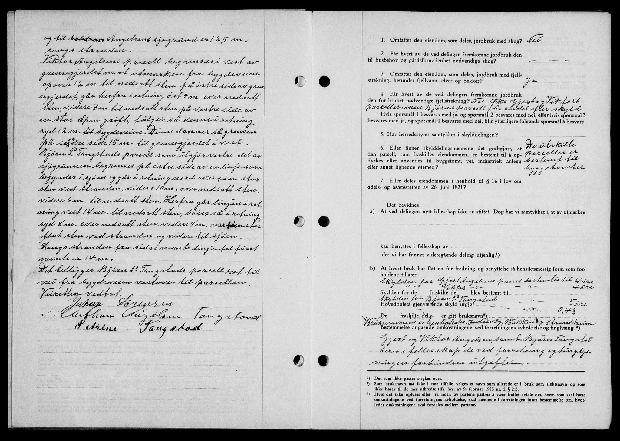 Lofoten sorenskriveri, SAT/A-0017/1/2/2C/L0003a: Mortgage book no. 3a, 1937-1938, Diary no: : 2205/1937