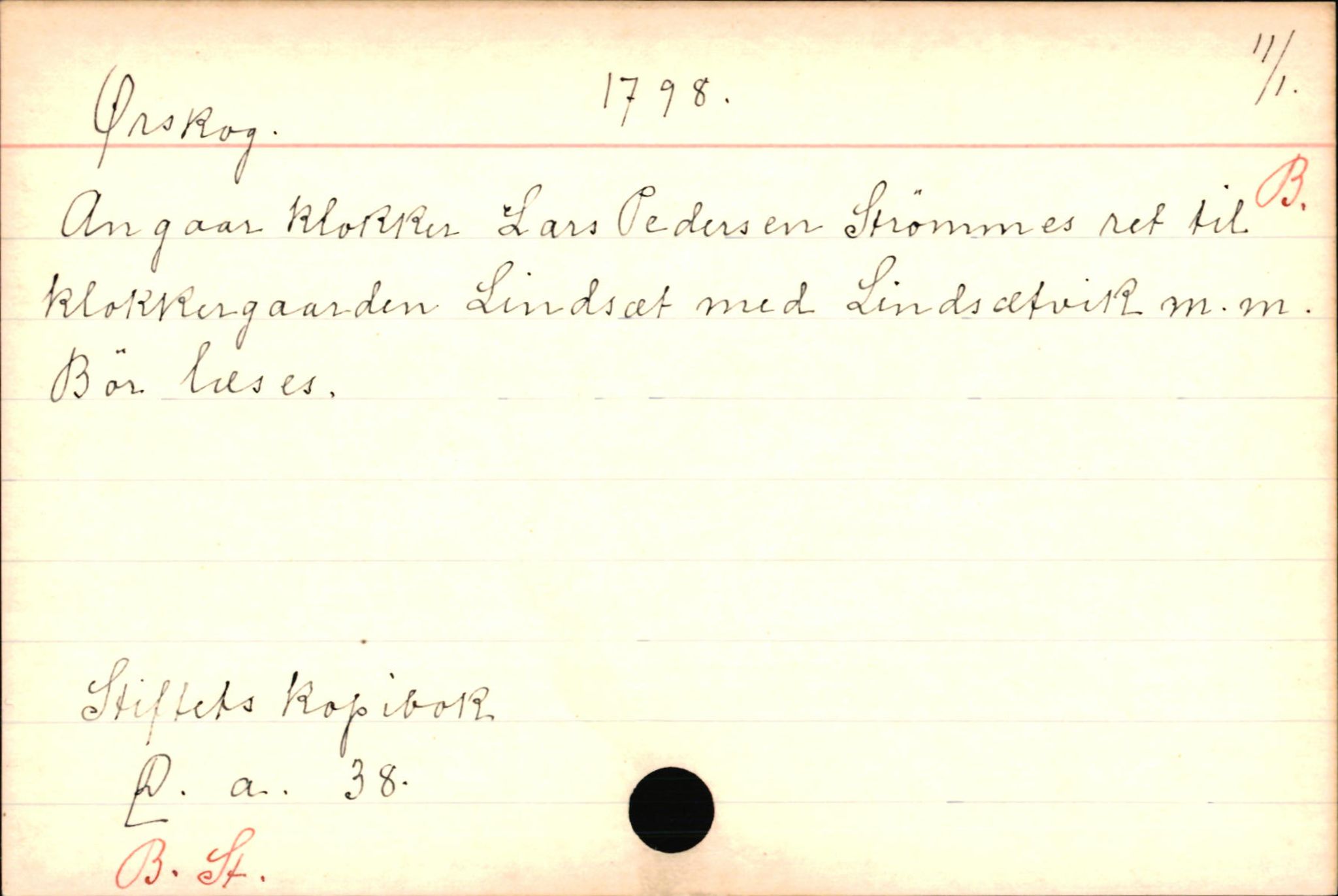 Haugen, Johannes - lærer, AV/SAB-SAB/PA-0036/01/L0001: Om klokkere og lærere, 1521-1904, p. 11106