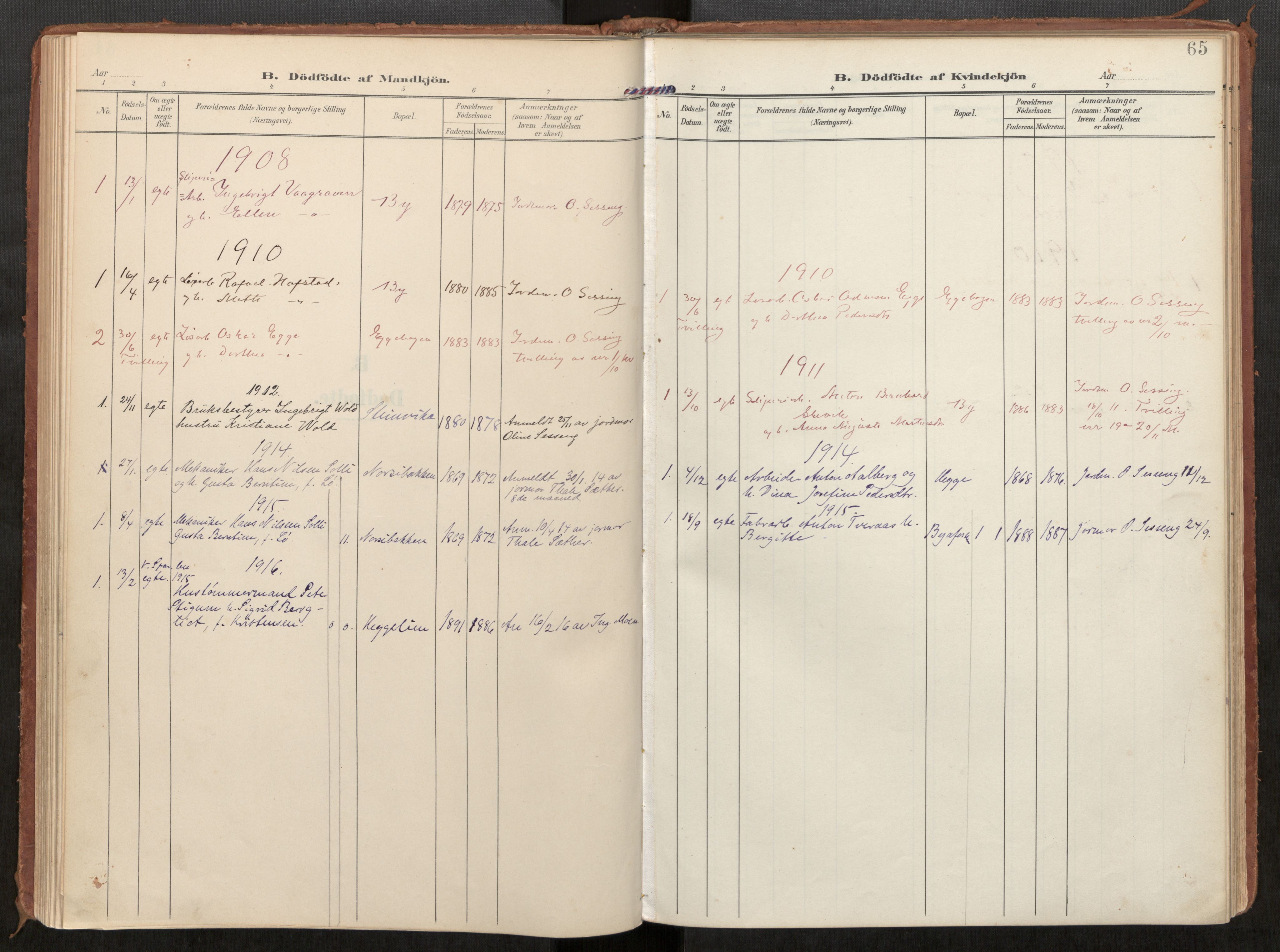 Steinkjer sokneprestkontor, SAT/A-1541/01/H/Ha/Haa/L0002: Parish register (official) no. 2, 1907-1917, p. 51