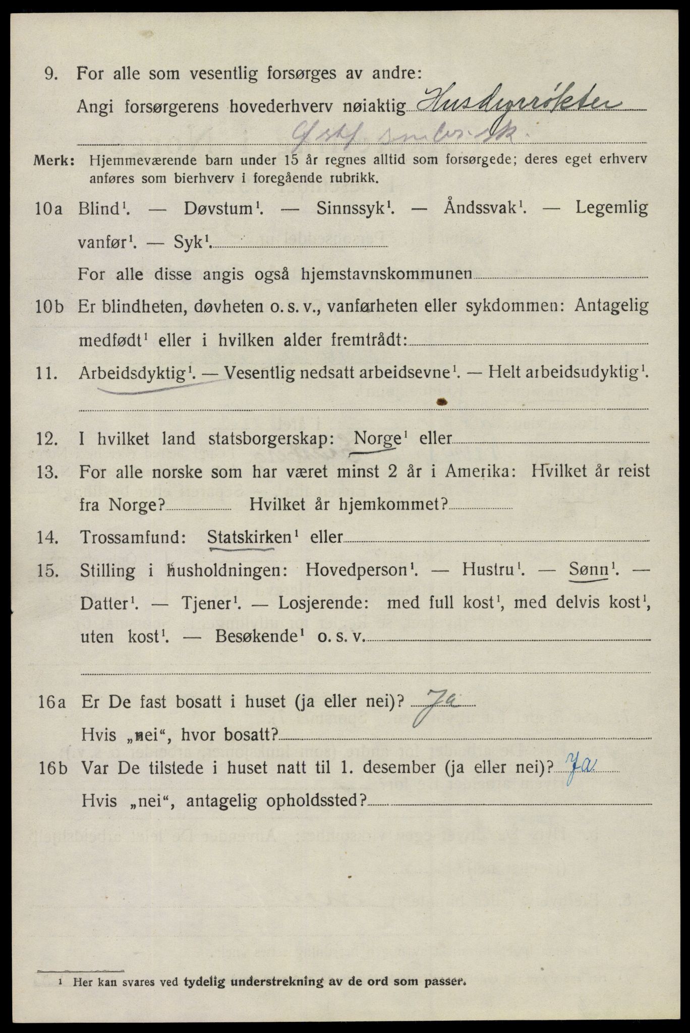 SAO, 1920 census for Eidsberg, 1920, p. 5720