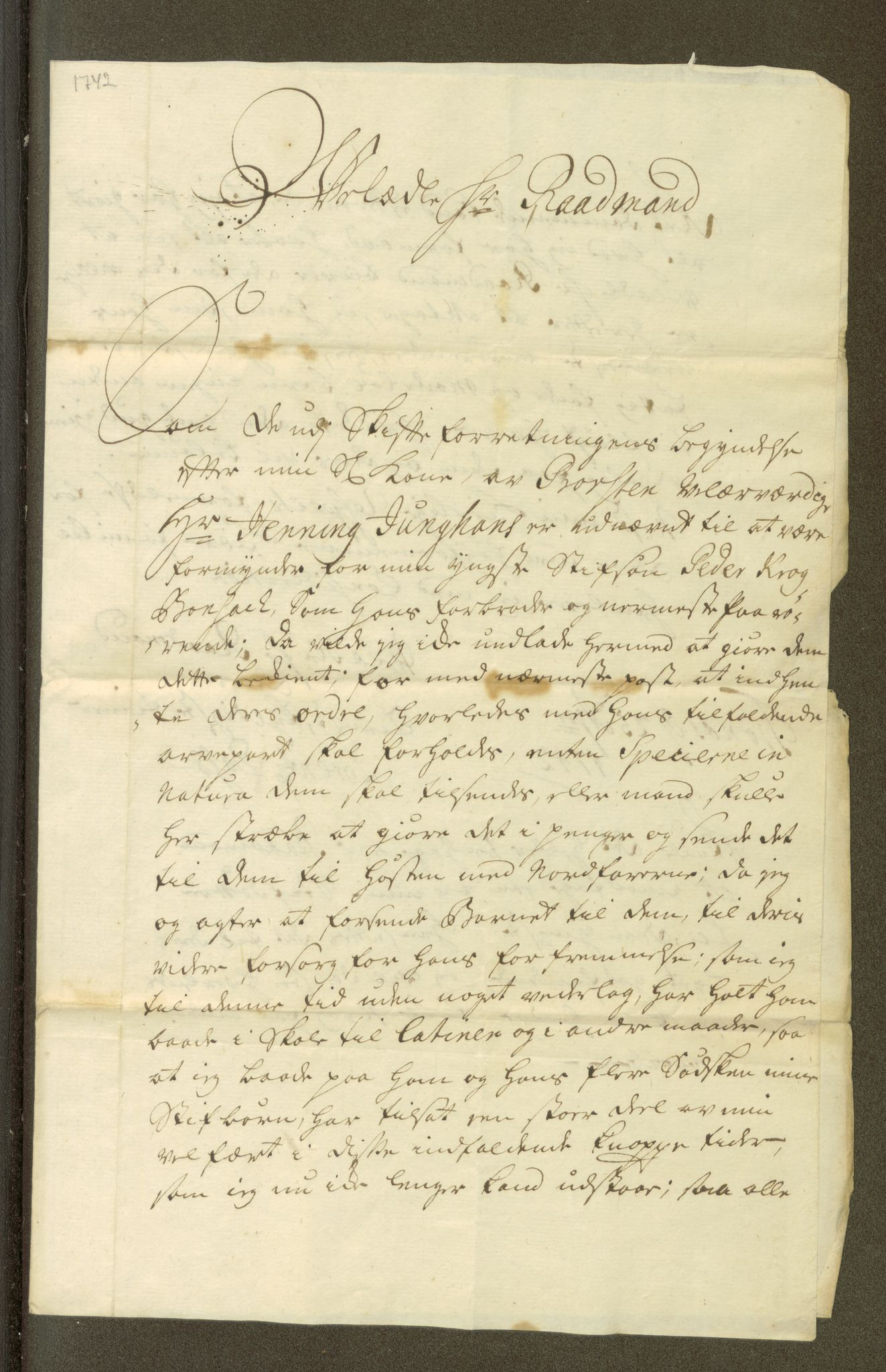 Horneman, AV/SAT-PA-0236/G/L0130: Familiebrev og dokumenter: Bonsach, 1727-1763, p. 386