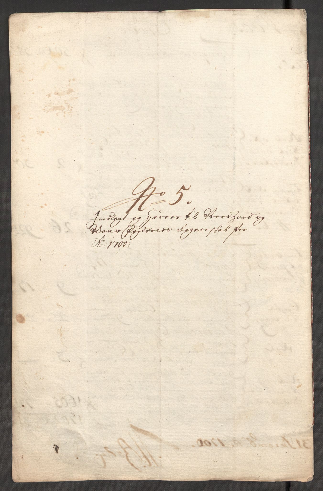 Rentekammeret inntil 1814, Reviderte regnskaper, Fogderegnskap, AV/RA-EA-4092/R51/L3185: Fogderegnskap Nordhordland og Voss, 1700-1701, p. 145