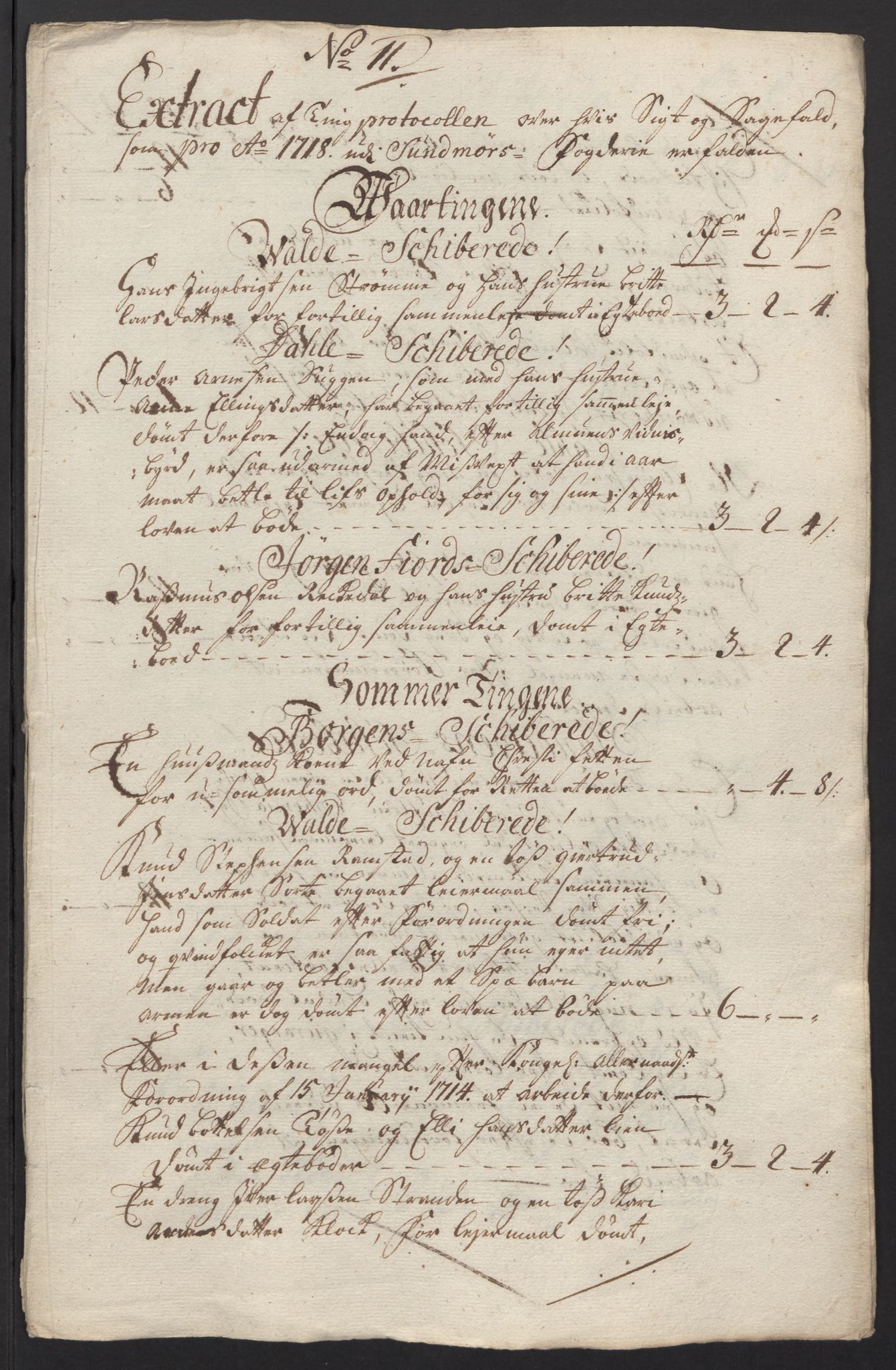Rentekammeret inntil 1814, Reviderte regnskaper, Fogderegnskap, RA/EA-4092/R54/L3570: Fogderegnskap Sunnmøre, 1718, p. 123