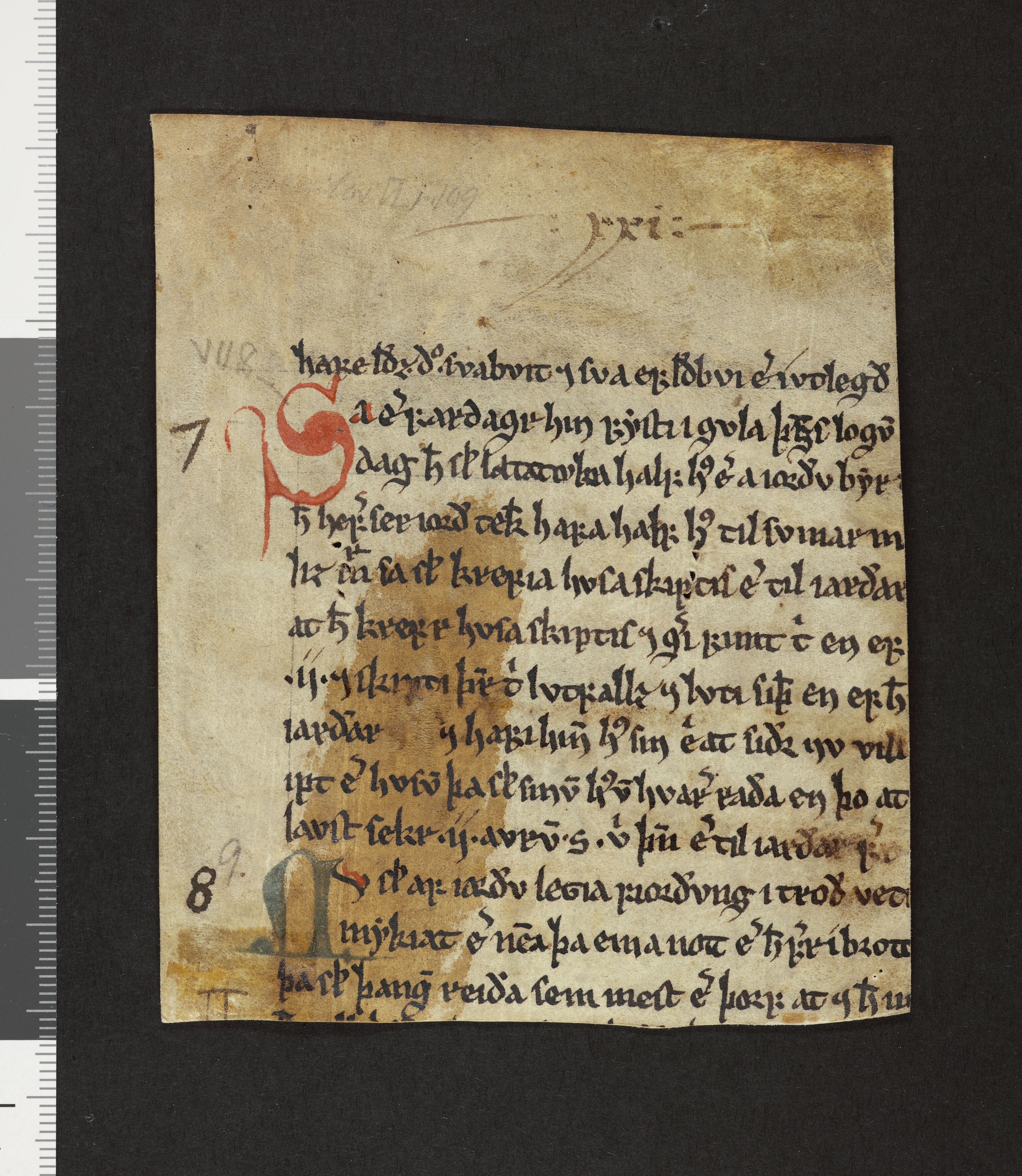 Riksarkivets diplomsamling, RA/EA-5965/F26/L0002: Norrøne membranfragmenter bestand 2-9 (10), 1100-1536, p. 36