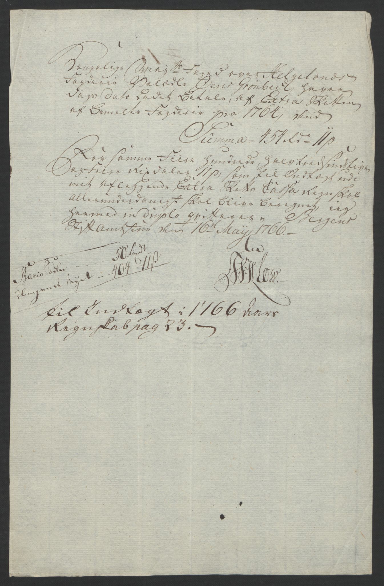 Rentekammeret inntil 1814, Reviderte regnskaper, Fogderegnskap, AV/RA-EA-4092/R65/L4573: Ekstraskatten Helgeland, 1762-1772, p. 86