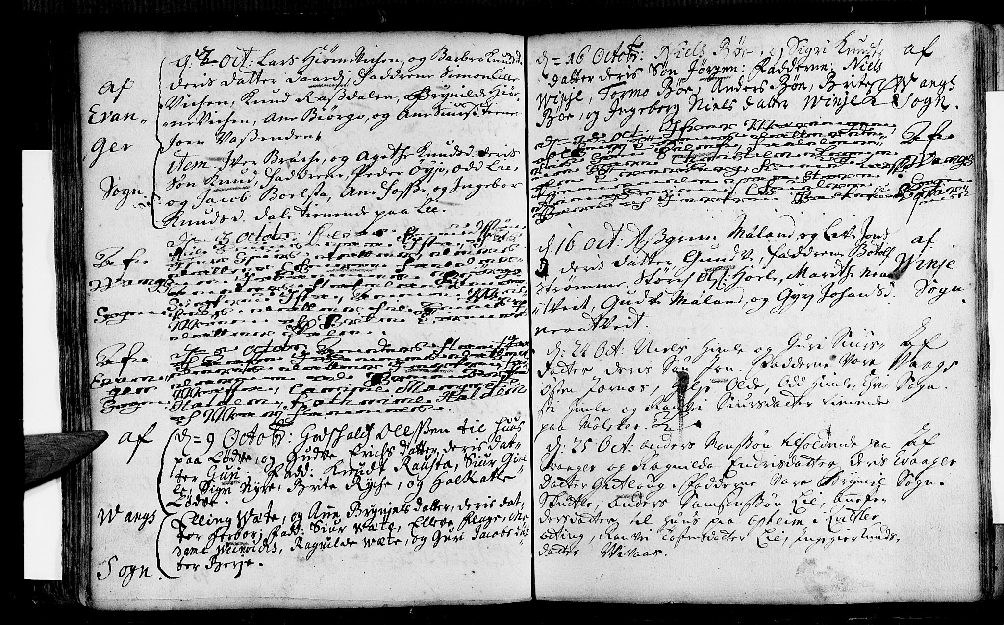 Voss sokneprestembete, AV/SAB-A-79001/H/Haa: Parish register (official) no. A 1, 1711-1721