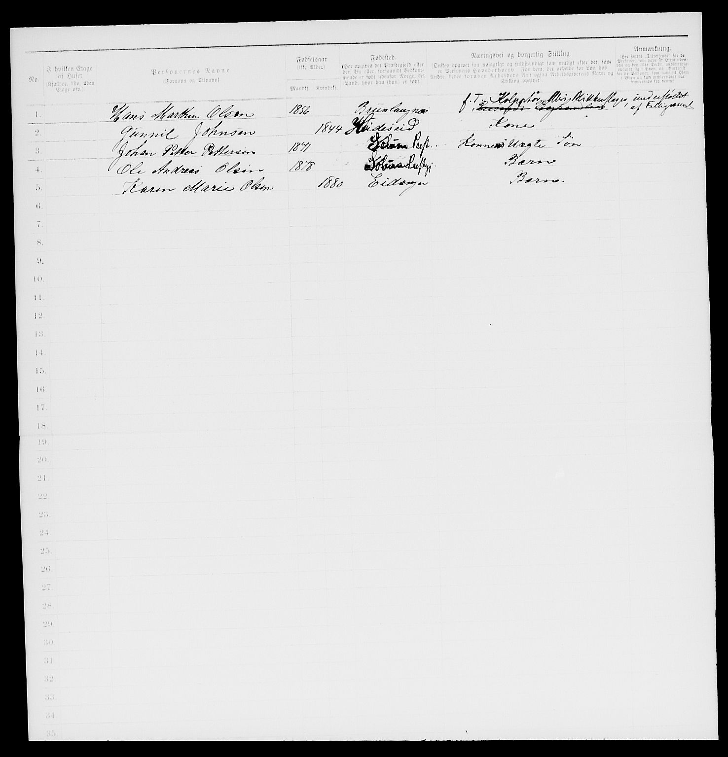 SAKO, 1885 census for 0798 Fredriksvern, 1885, p. 271