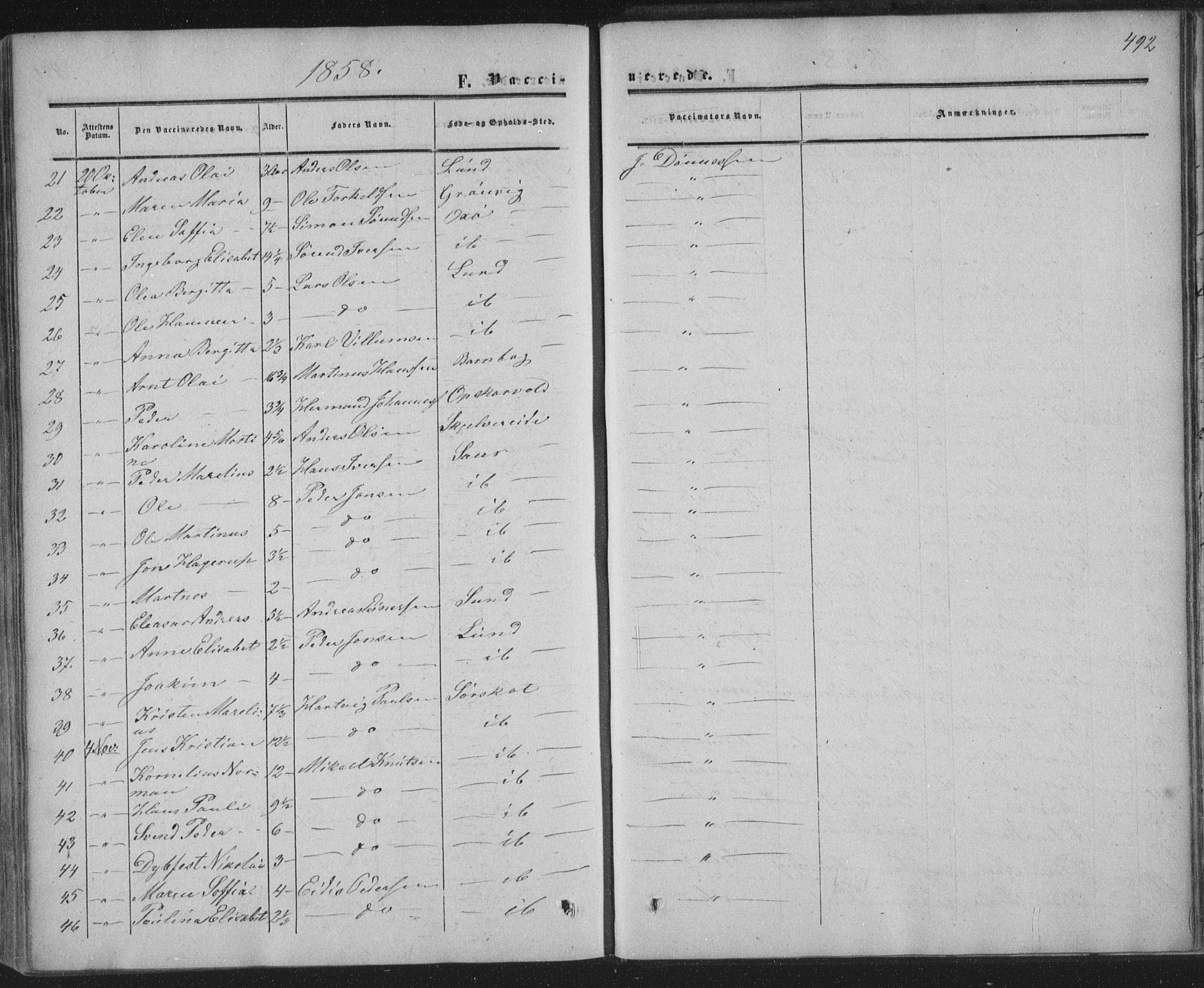 Ministerialprotokoller, klokkerbøker og fødselsregistre - Nordland, AV/SAT-A-1459/855/L0800: Parish register (official) no. 855A08, 1852-1864, p. 492