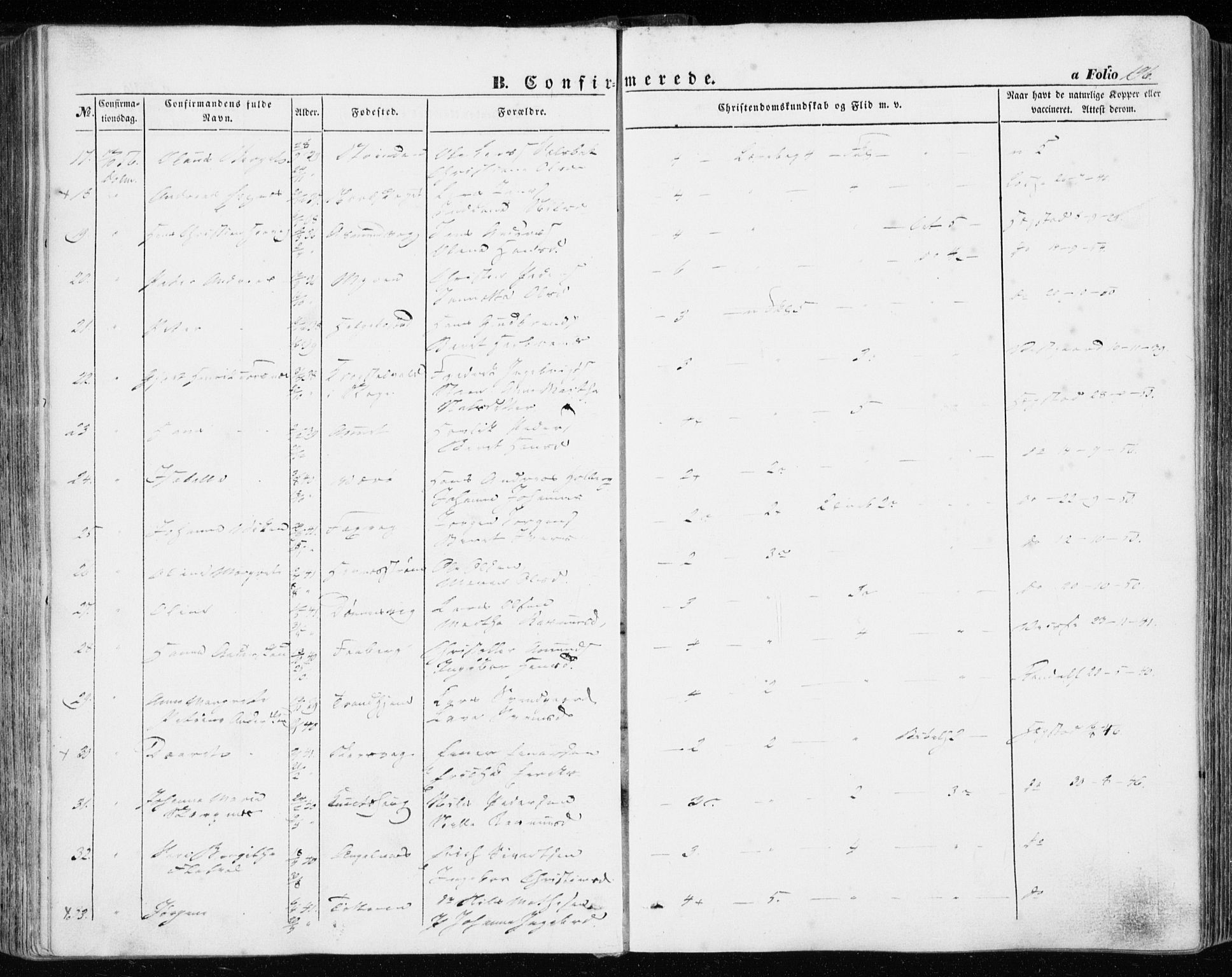 Ministerialprotokoller, klokkerbøker og fødselsregistre - Sør-Trøndelag, AV/SAT-A-1456/634/L0530: Parish register (official) no. 634A06, 1852-1860, p. 196