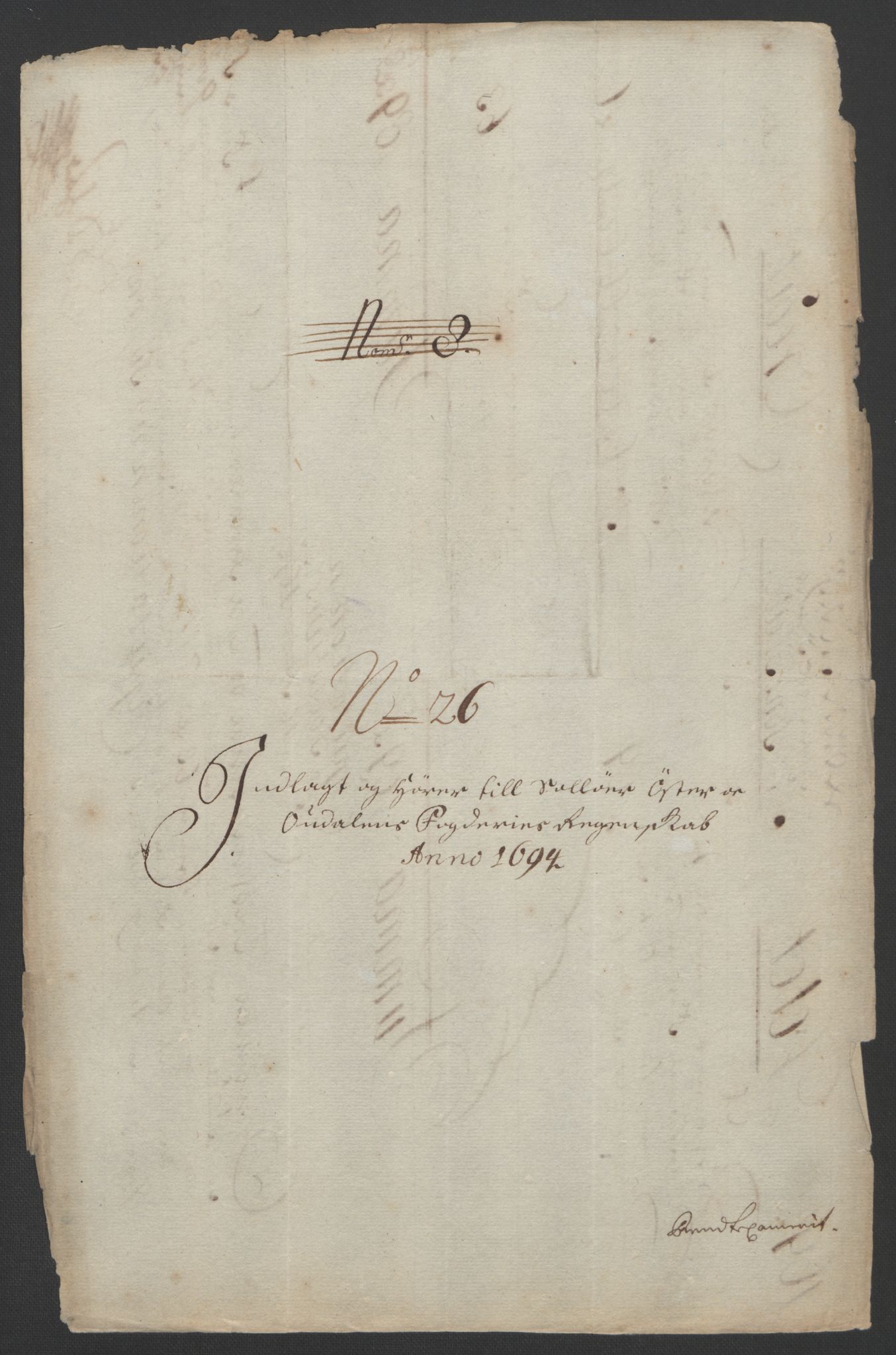 Rentekammeret inntil 1814, Reviderte regnskaper, Fogderegnskap, RA/EA-4092/R13/L0832: Fogderegnskap Solør, Odal og Østerdal, 1694, p. 330