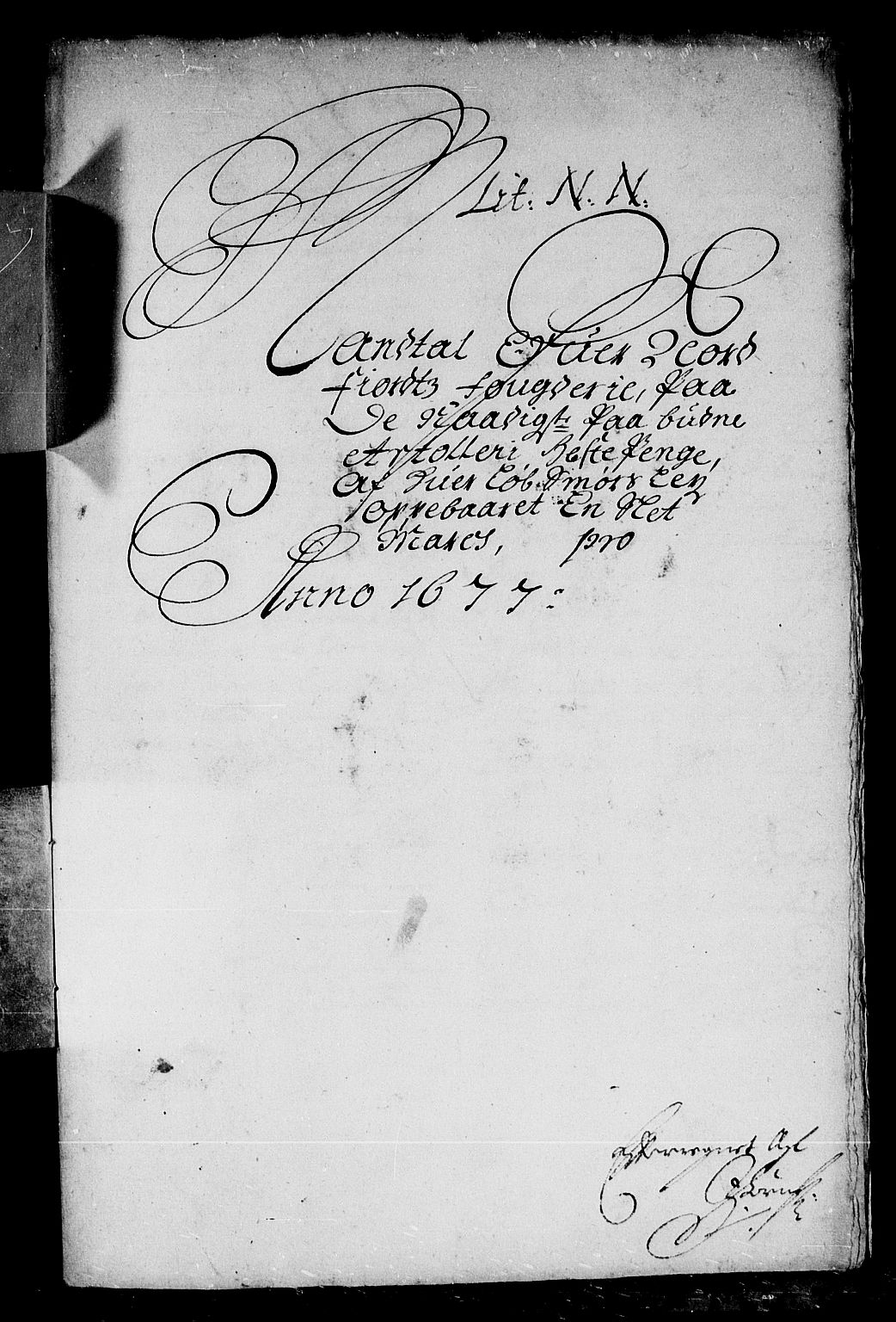 Rentekammeret inntil 1814, Reviderte regnskaper, Stiftamtstueregnskaper, Bergen stiftamt, AV/RA-EA-6043/R/Rc/L0049: Bergen stiftamt, 1675-1677