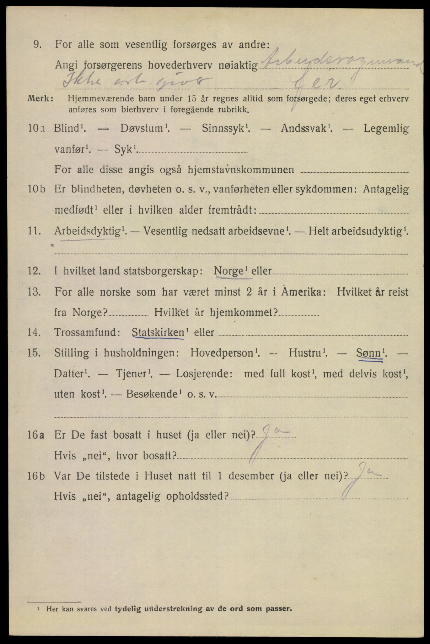 SAKO, 1920 census for Skien, 1920, p. 26763