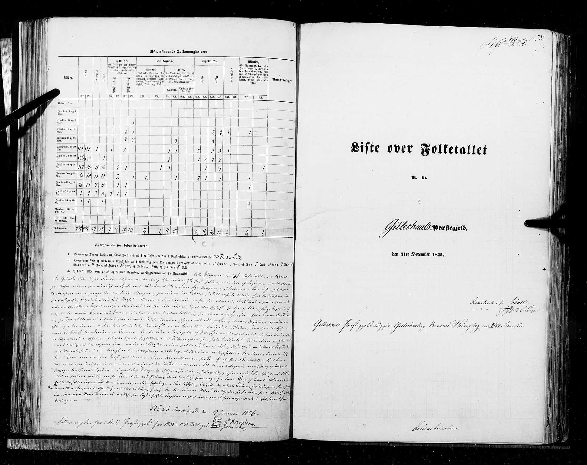 RA, Census 1845, vol. 9B: Nordland amt, 1845, p. 334