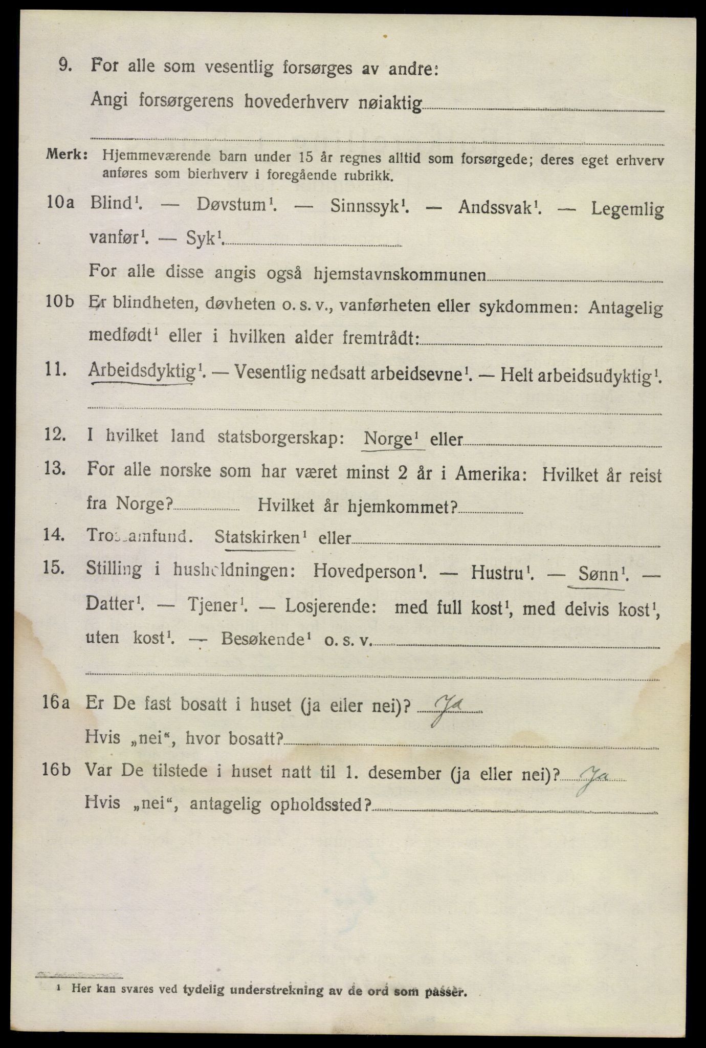 SAKO, 1920 census for Stokke, 1920, p. 10879