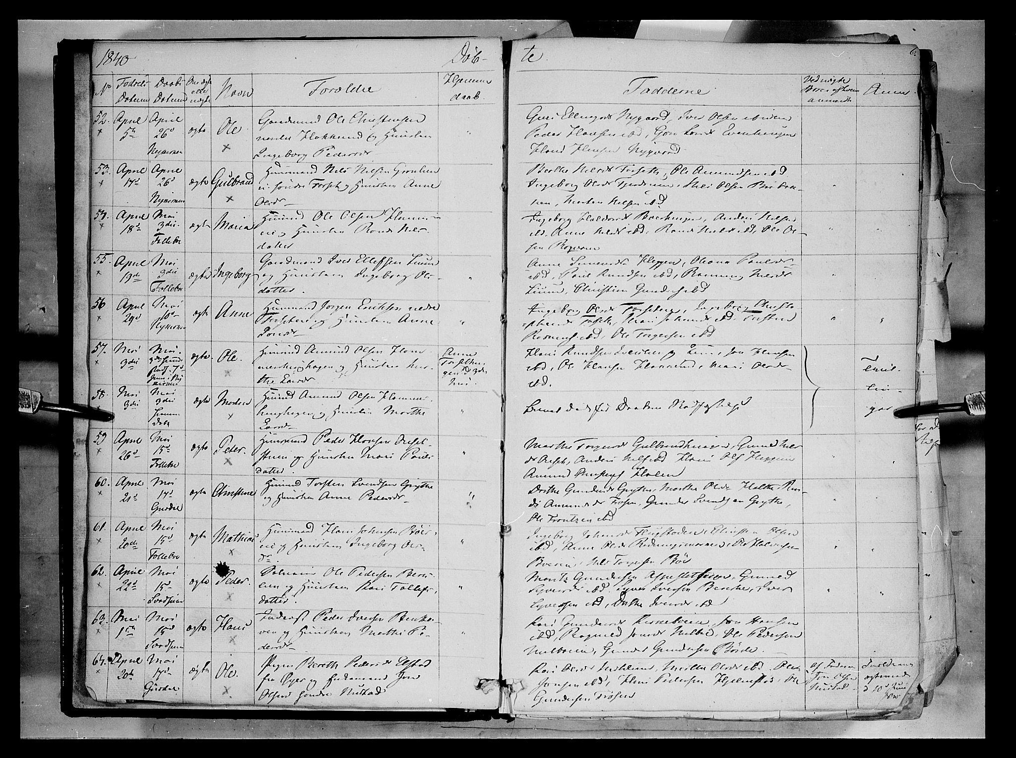 Gausdal prestekontor, AV/SAH-PREST-090/H/Ha/Haa/L0007: Parish register (official) no. 7, 1840-1850, p. 6