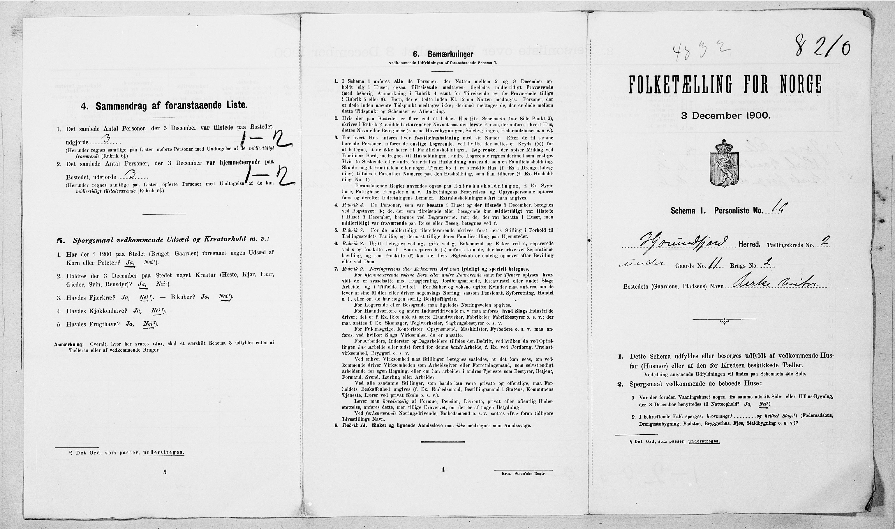 SAT, 1900 census for Hjørundfjord, 1900, p. 28