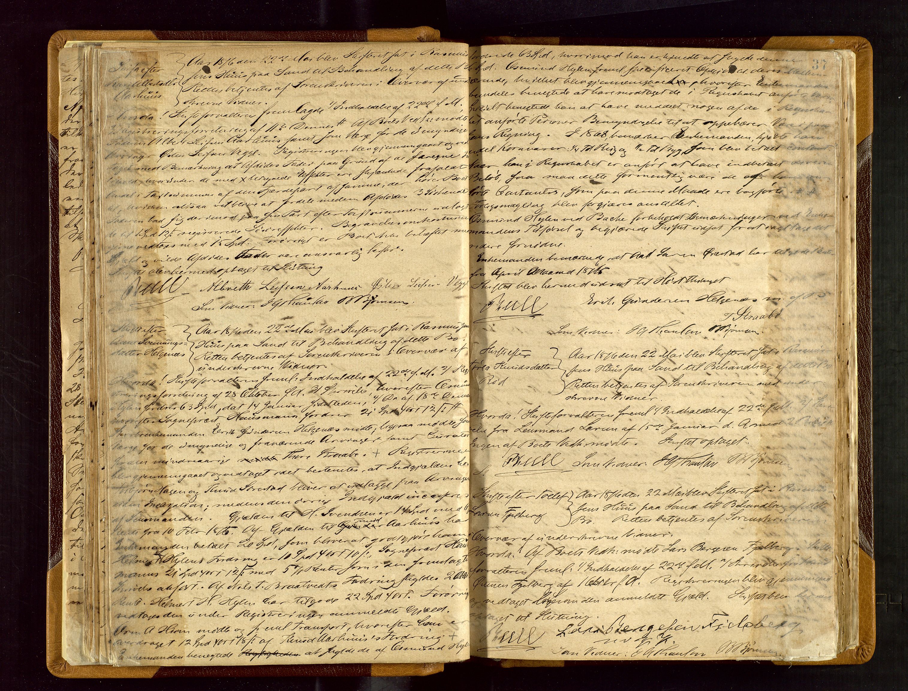Ryfylke tingrett, AV/SAST-A-100055/001/IV/IVF/L0003: Skifteforhandlingsprotokoll A 3, 1874-1881, p. 37