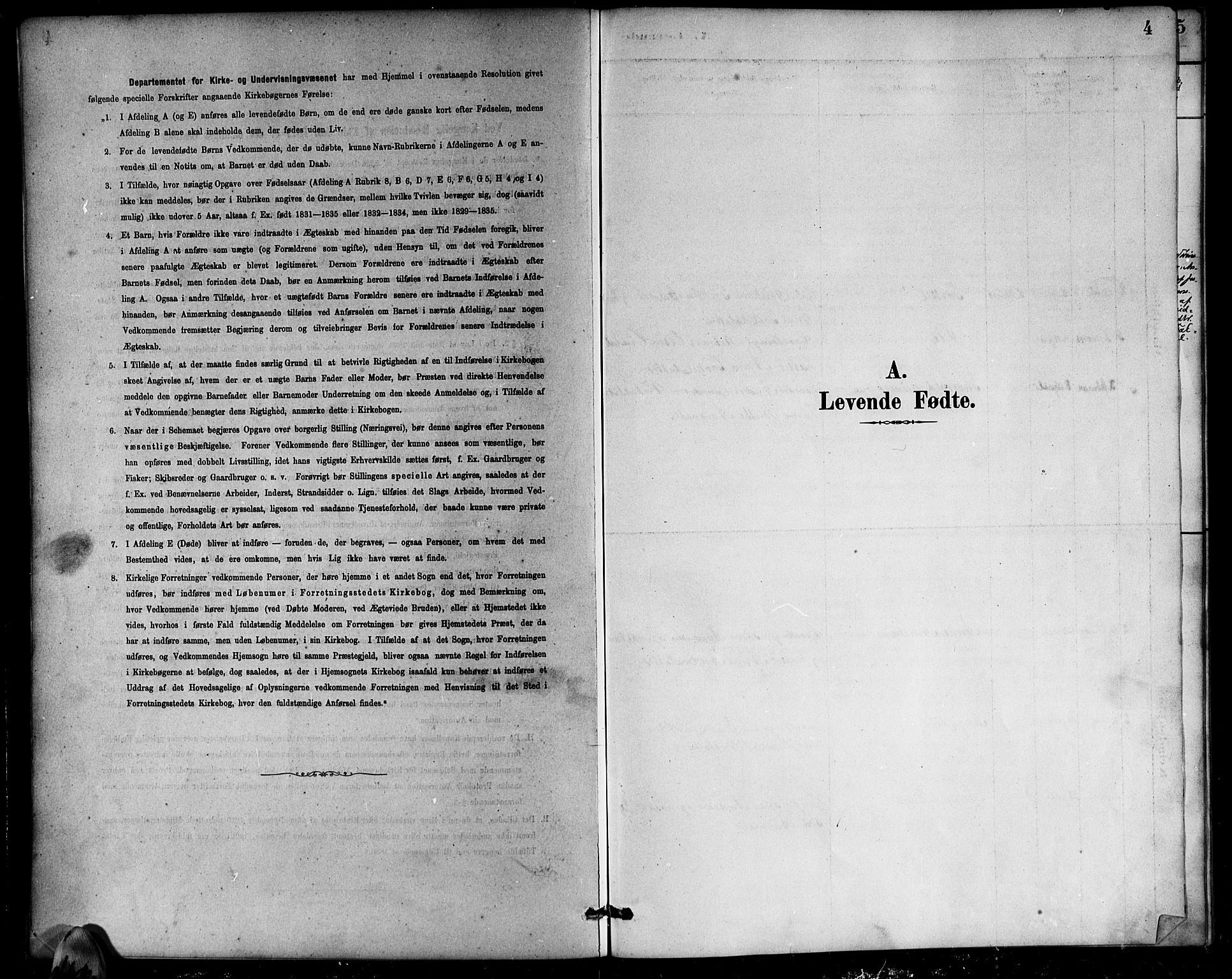 Bjelland sokneprestkontor, SAK/1111-0005/F/Fb/Fbb/L0005: Parish register (copy) no. B 5, 1887-1918, p. 4