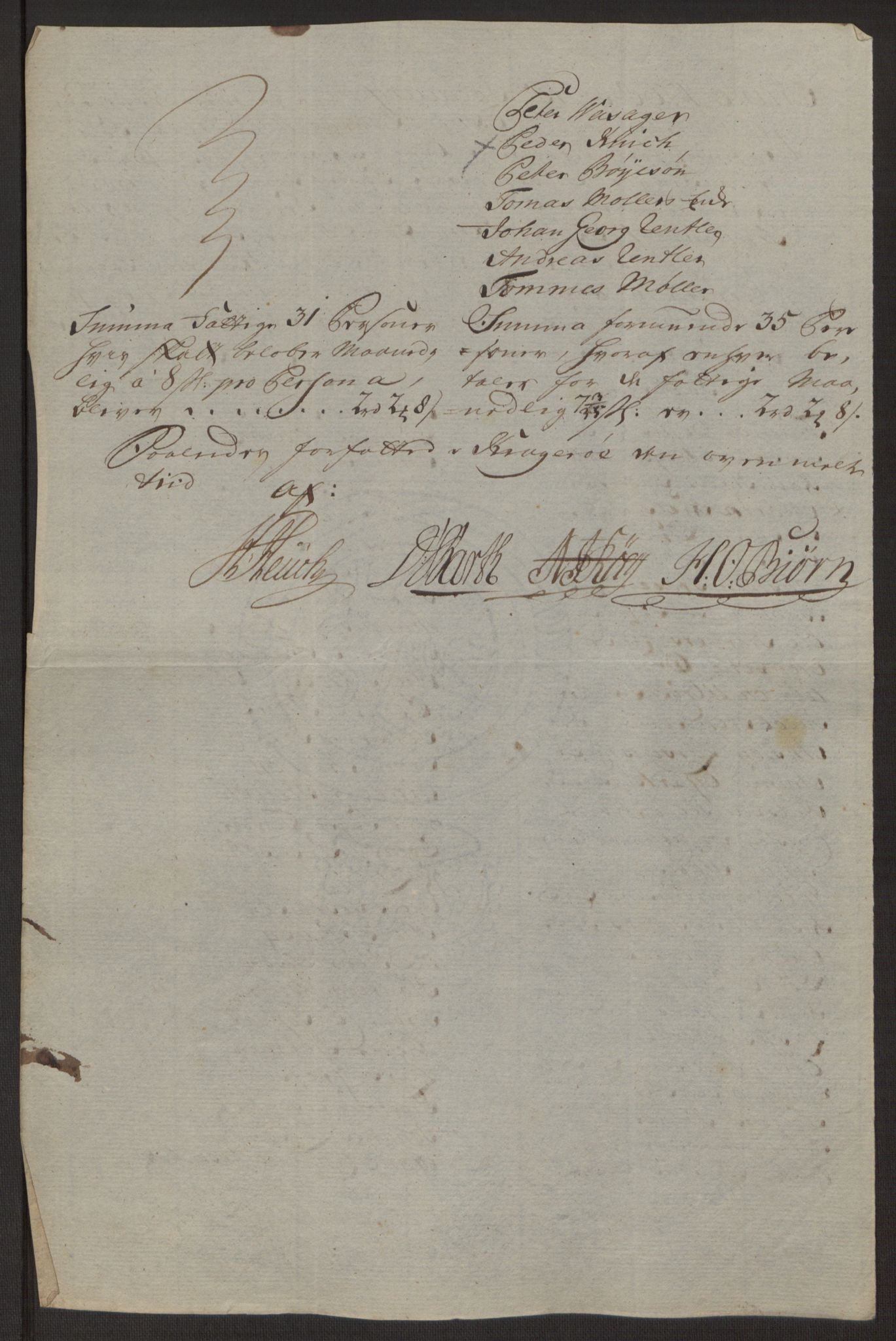 Rentekammeret inntil 1814, Reviderte regnskaper, Byregnskaper, AV/RA-EA-4066/R/Rk/L0218/0003: [K2] Kontribusjonsregnskap / Ekstra- og rangskatt, 1768-1772, p. 21