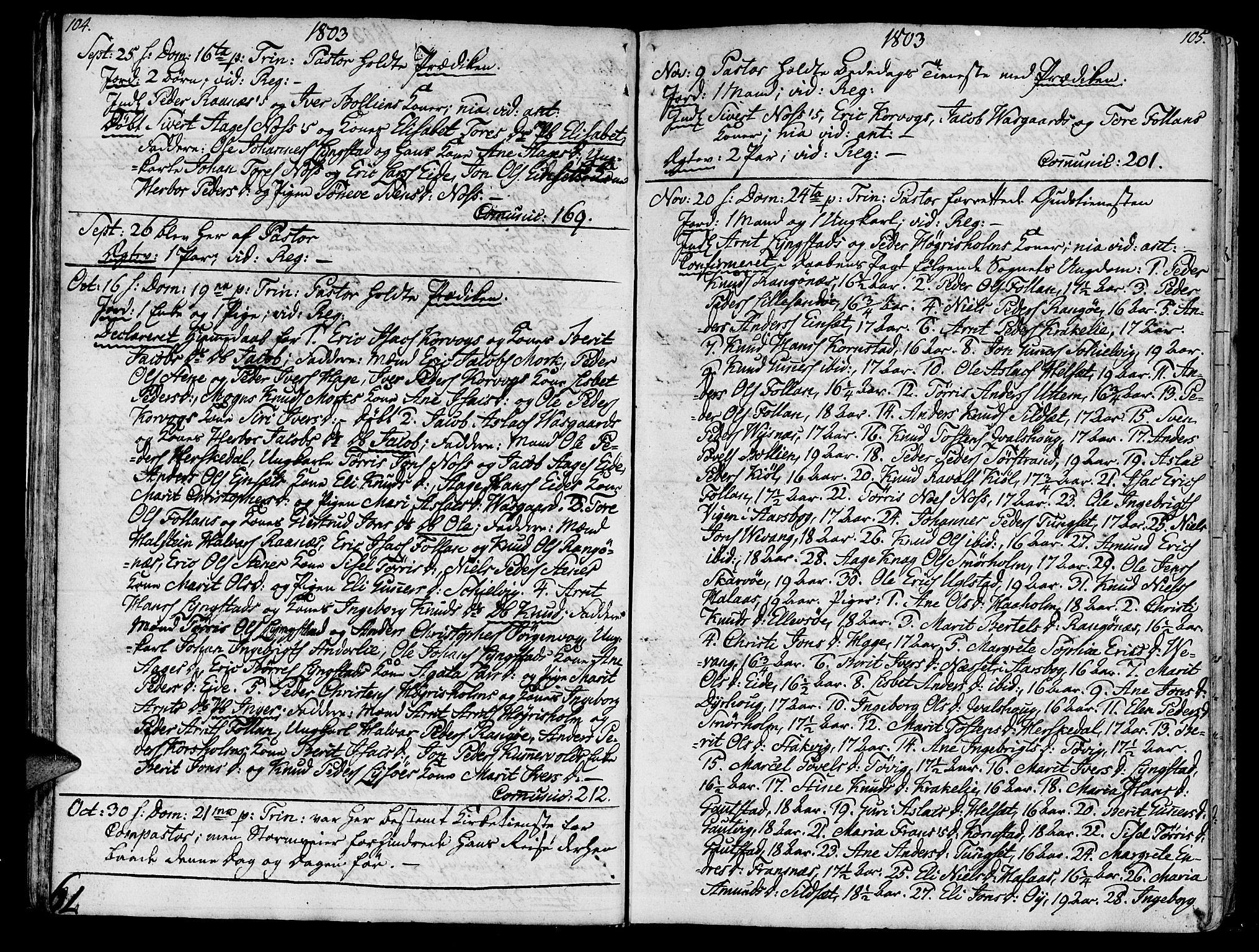 Ministerialprotokoller, klokkerbøker og fødselsregistre - Møre og Romsdal, AV/SAT-A-1454/570/L0830: Parish register (official) no. 570A04, 1789-1819, p. 104-105
