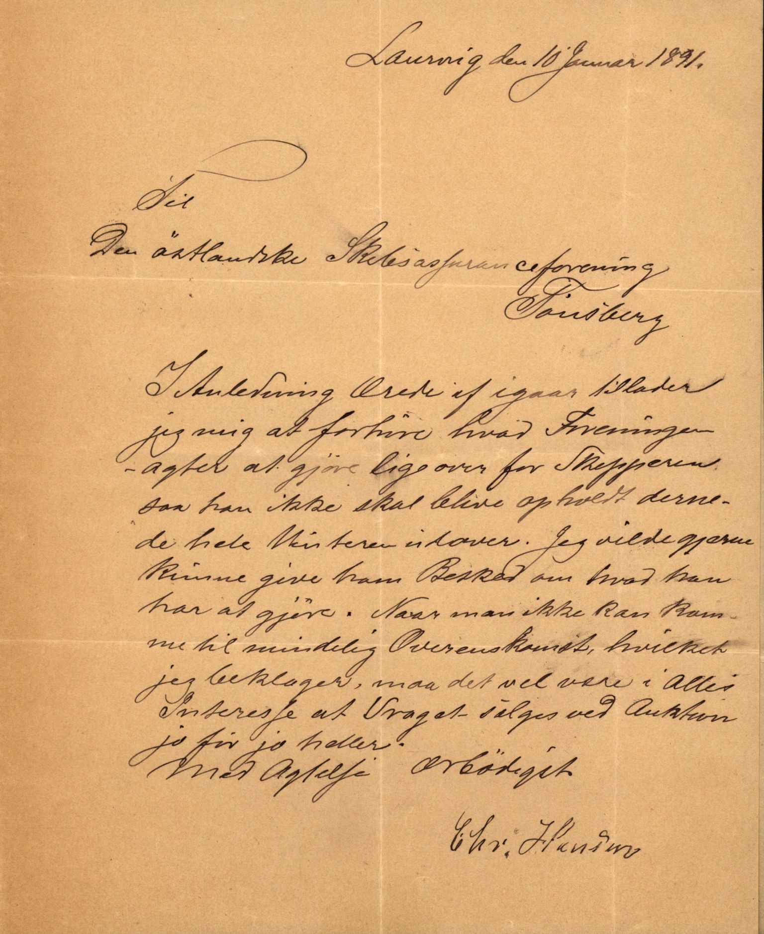 Pa 63 - Østlandske skibsassuranceforening, VEMU/A-1079/G/Ga/L0025/0005: Havaridokumenter / Jacbez, Brin, Eugenie, Lyna, Løvspring, Hurtig, 1890, p. 78