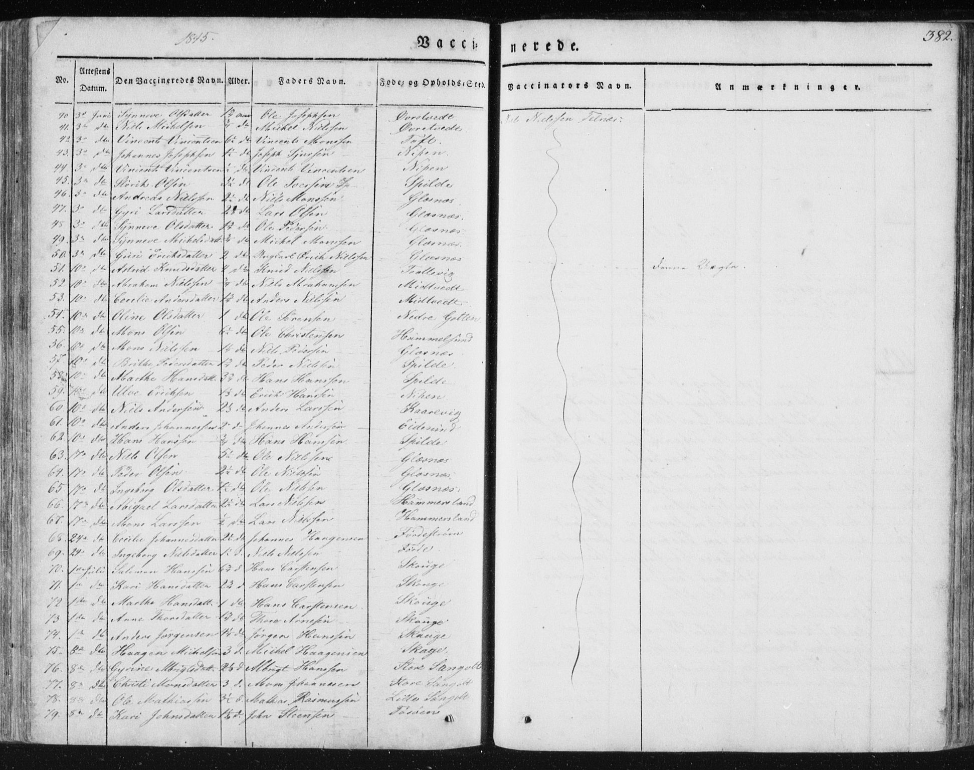 Sund sokneprestembete, SAB/A-99930: Parish register (official) no. A 13, 1835-1849, p. 382